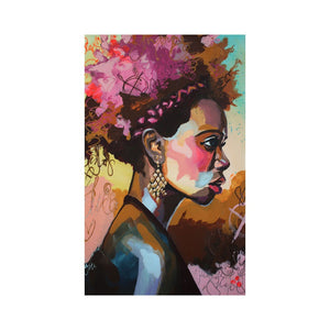 Vibrant African Queen Modern Wall Art-Afroadorn 