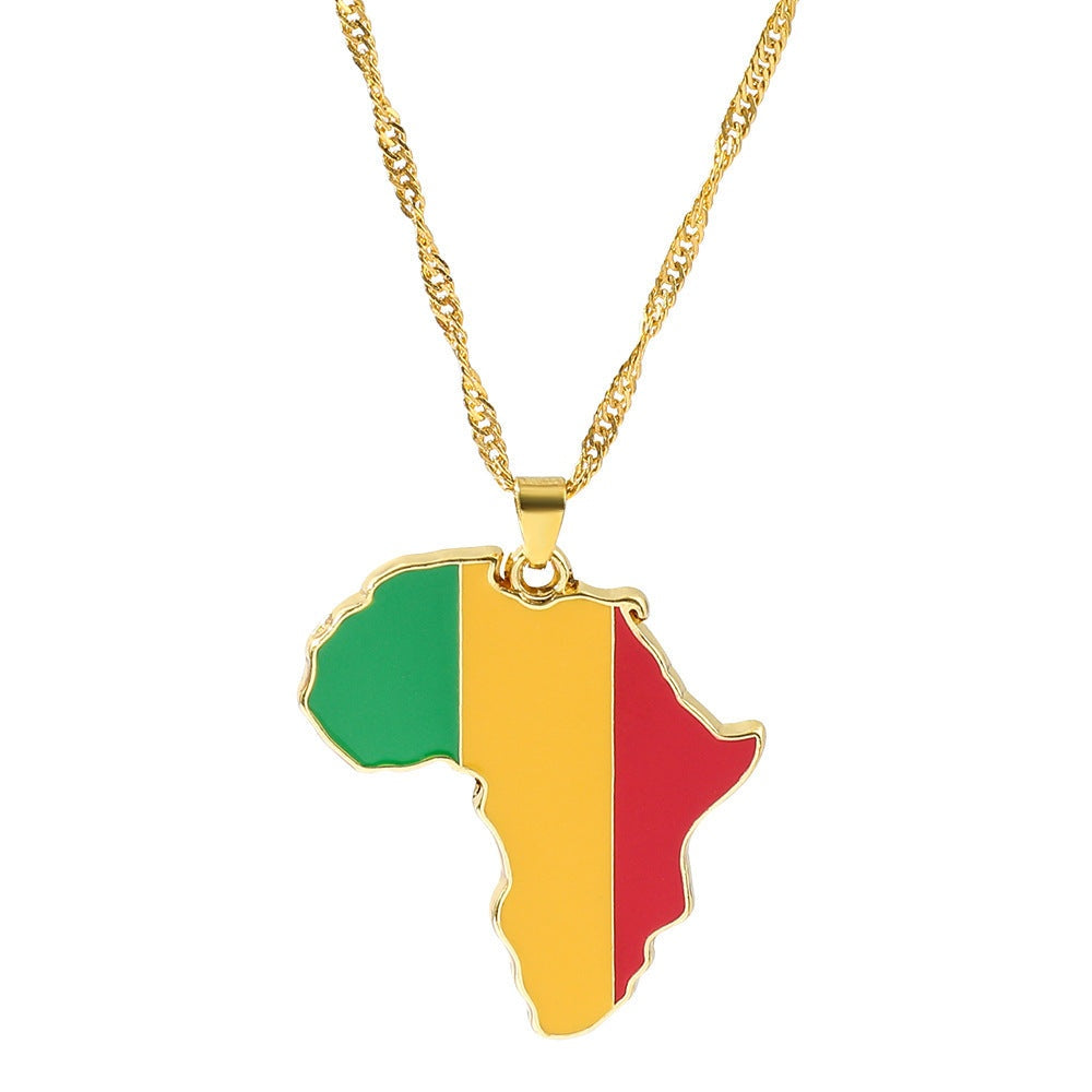 United Colors of Africa Pendant Necklace-Afroadorn 