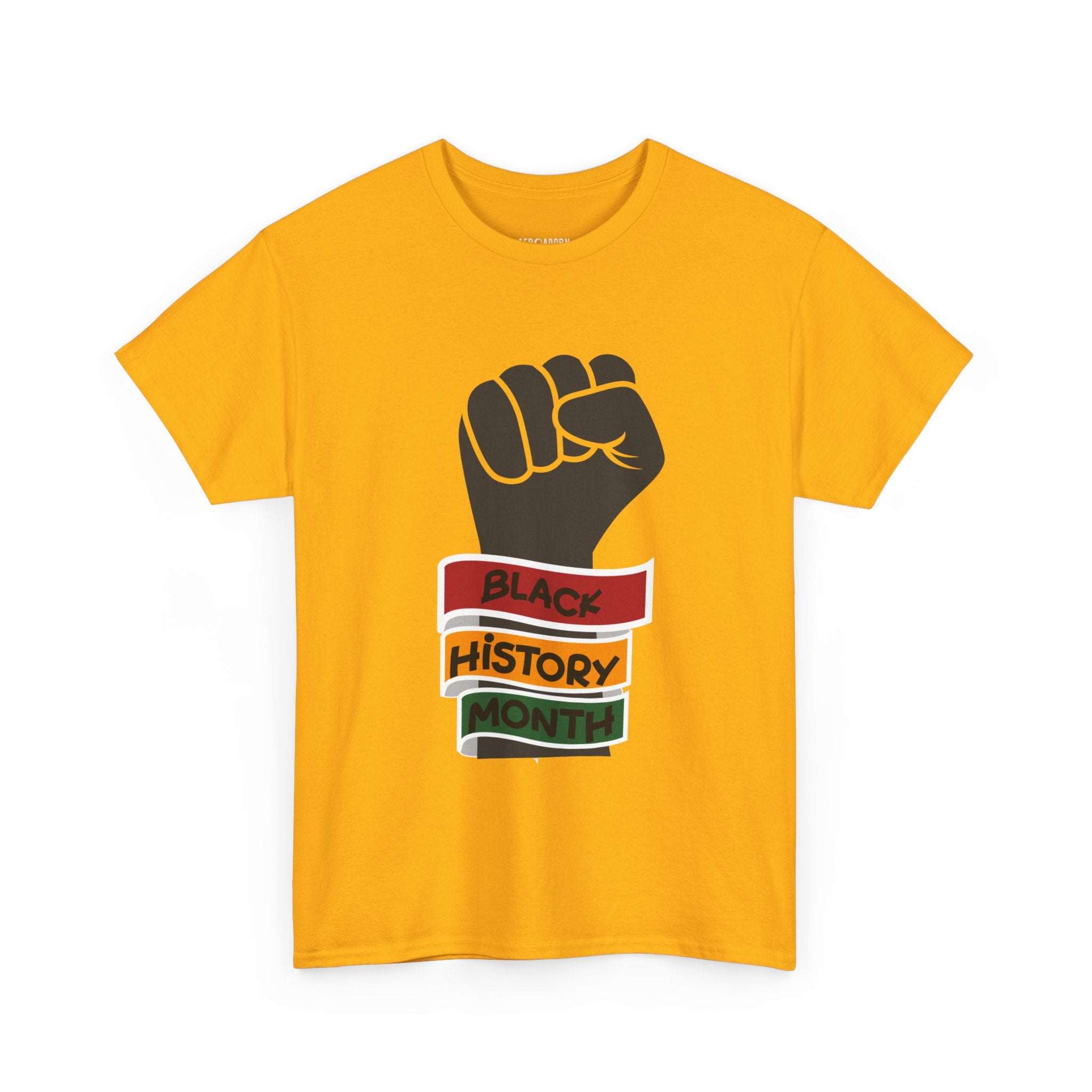 Black History Month Power T-Shirt-Afroadorn 