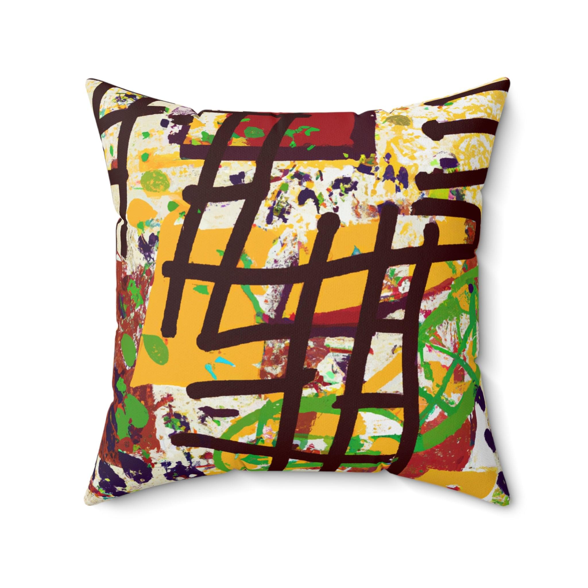 Vibrant Afro Roots Throw Pillow-Afroadorn 