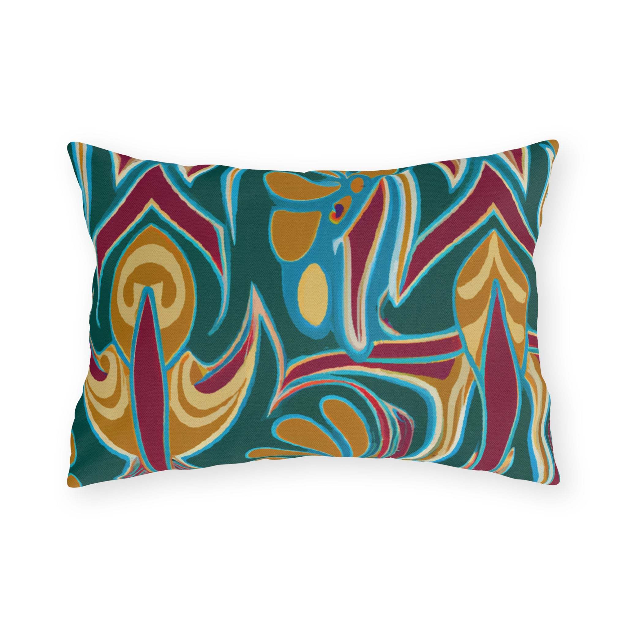 Vibrant Savanna Sunsets Outdoor Throw Pillow-Afroadorn 