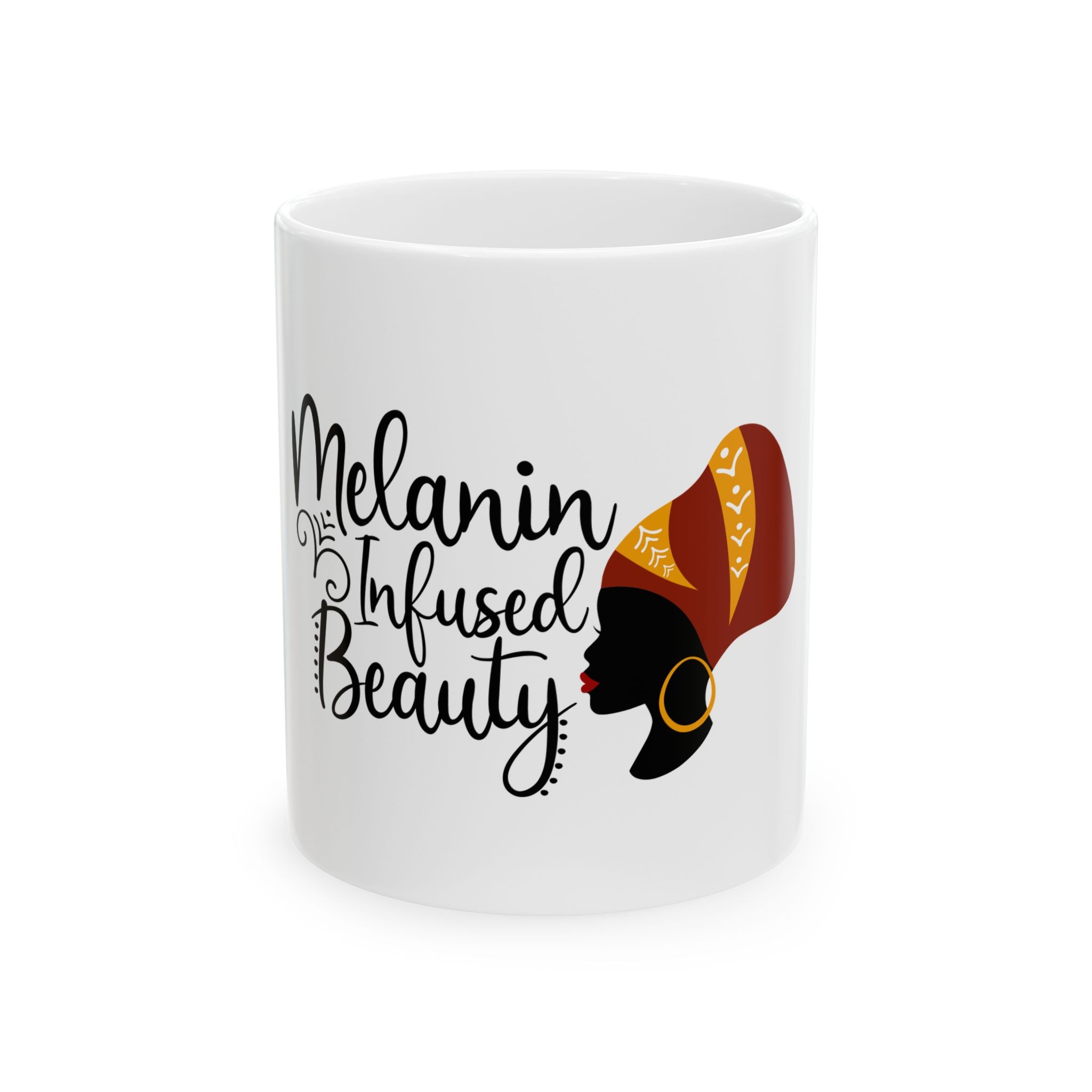 Melanin-Infused Beauty Ceramic Mug-Afroadorn 