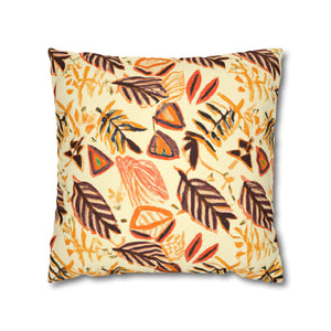 Earthy Aura: African-Inspired Suede Throw Pillow Cover-Afroadorn 