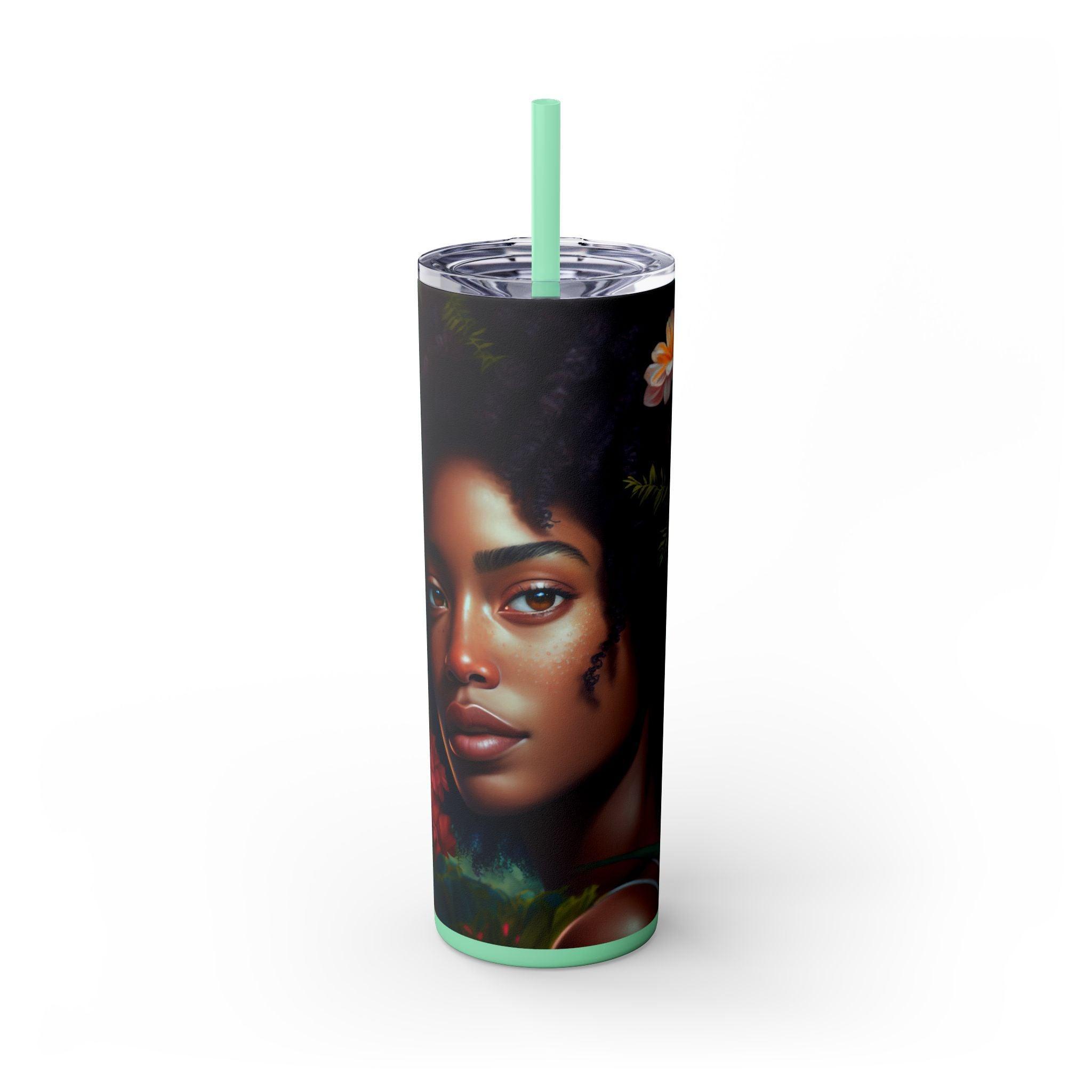 African Essence 20oz Skinny Tumbler-Afroadorn 