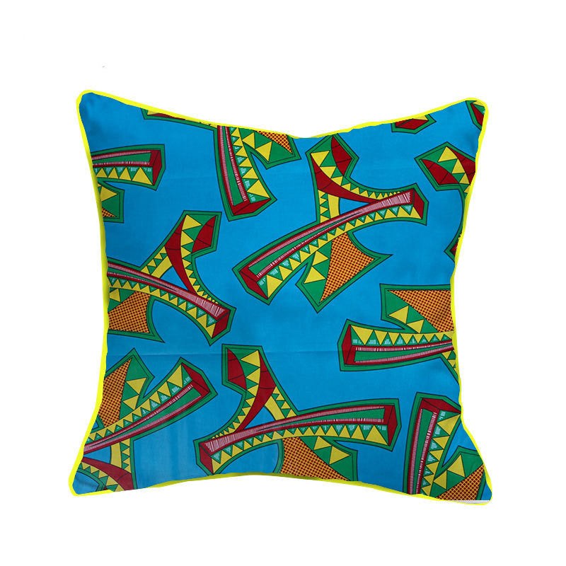 Vibrant Heritage Batik Pillow Case-Afroadorn 