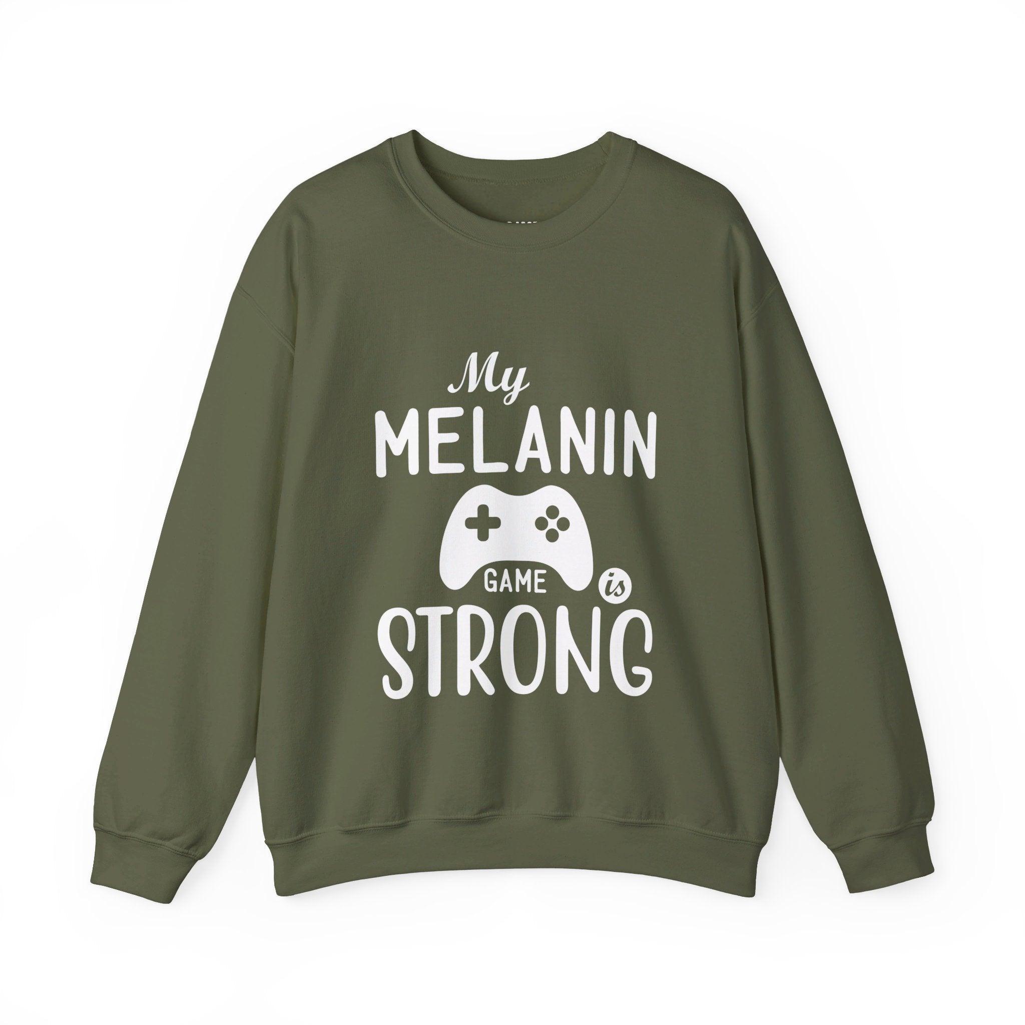 Melanin Power Sweatshirt-Afroadorn 