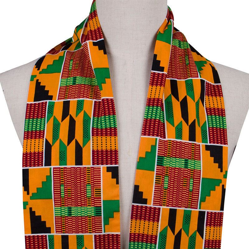 Bold Pan-African Kente Scarf-Afroadorn 