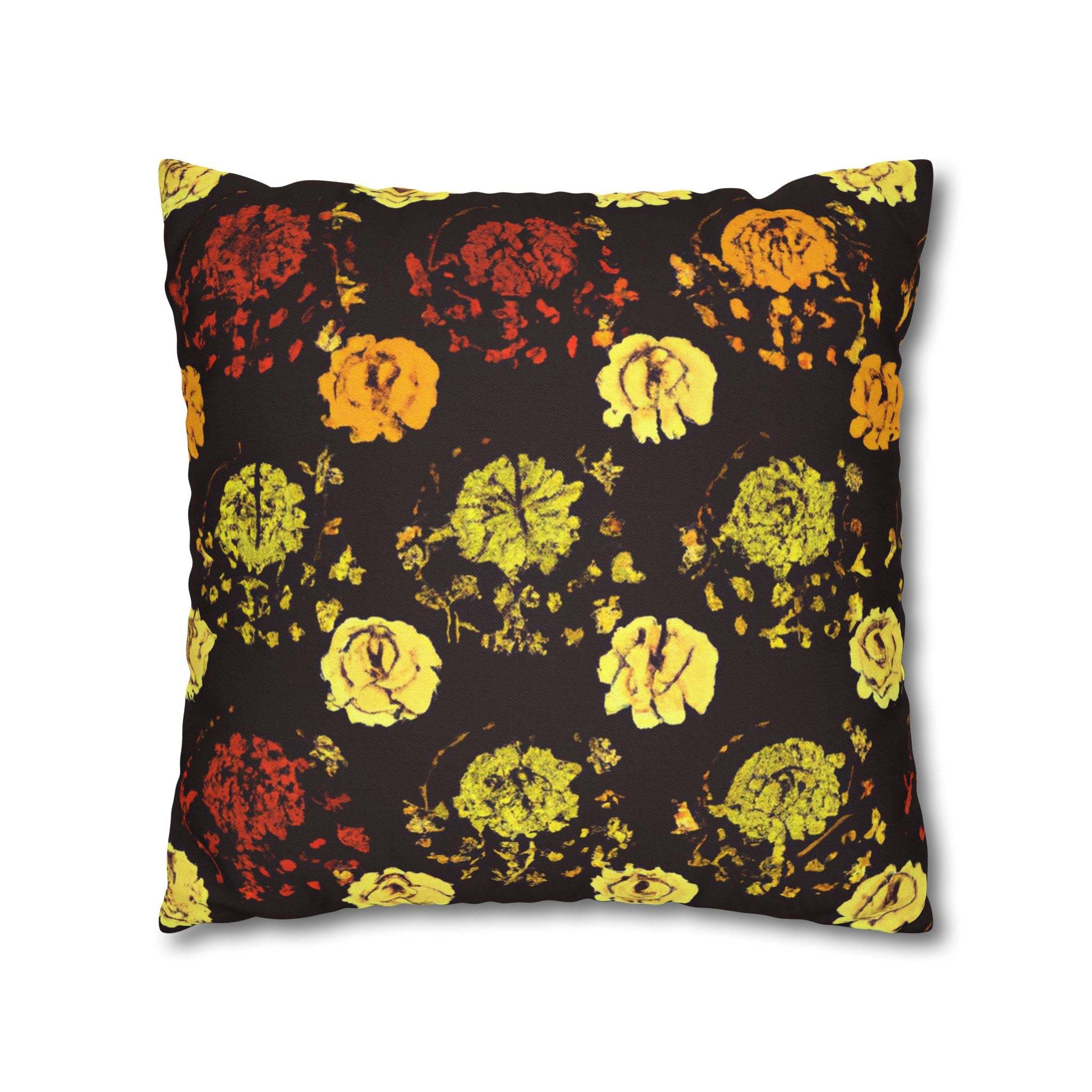 Radiant Bloom: Vibrant Asoke-Inspired Pillow Case-Afroadorn 