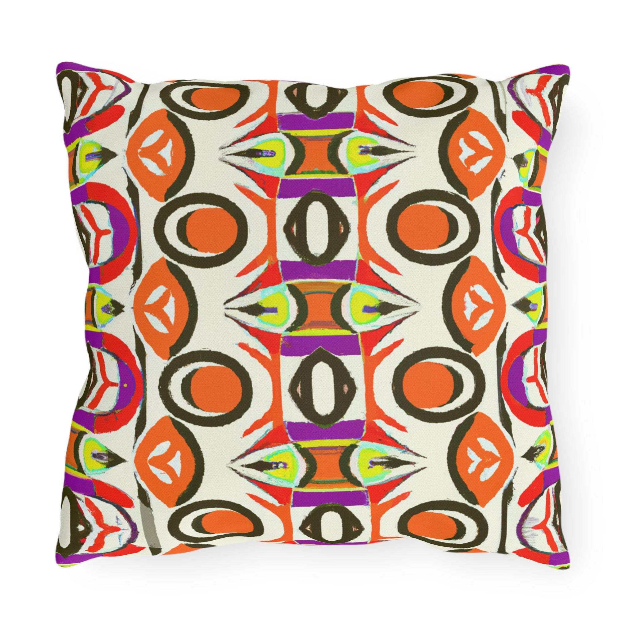 Zafari Oasis African Inspired Outdoor Throw Pillow-Afroadorn 