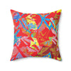 Umasani Vibrant African Art Throw Pillow-Afroadorn 