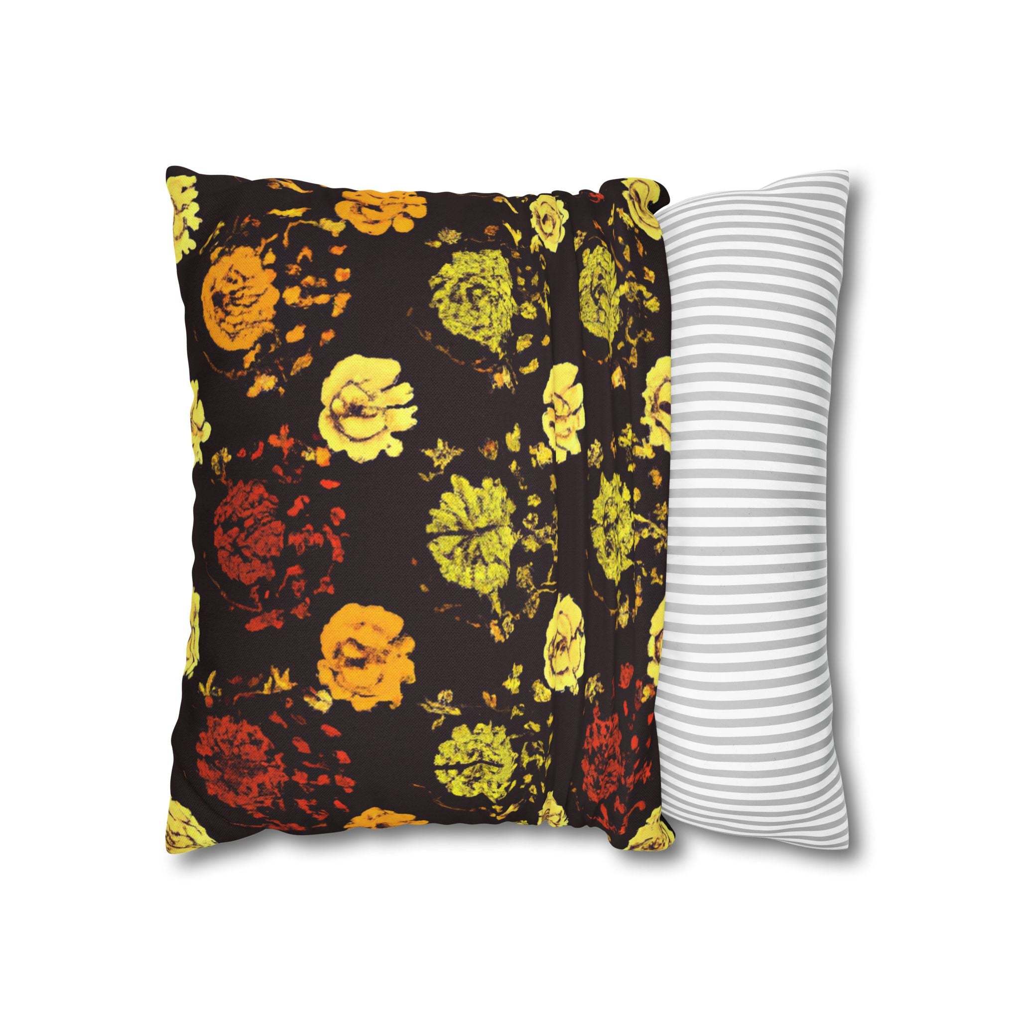 Radiant Bloom: Vibrant Asoke-Inspired Pillow Case-Afroadorn 