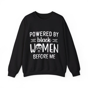 Powered By Black Women Sweatshirt-Afroadorn 