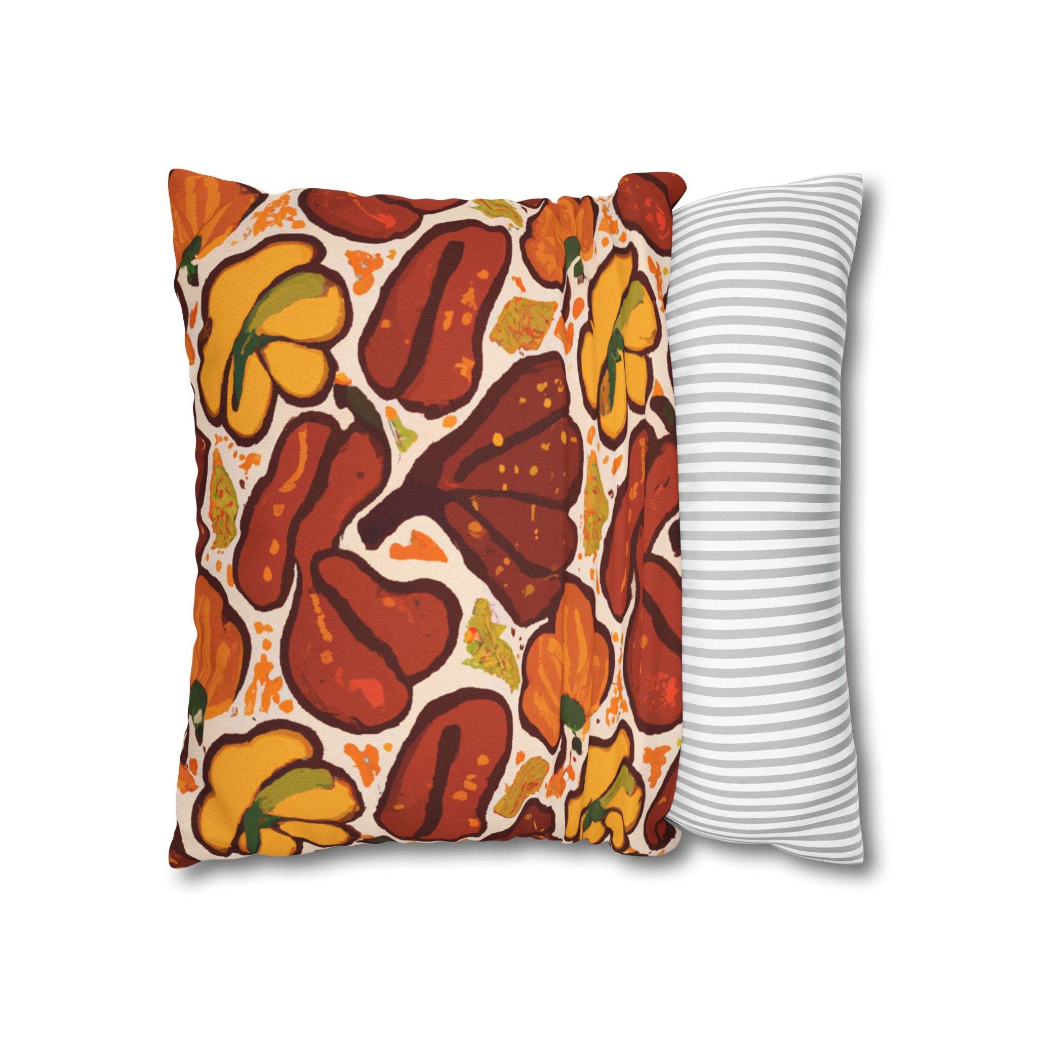 Autumn Baobab: Afrocentric Throw Pillow Cover-Afroadorn 