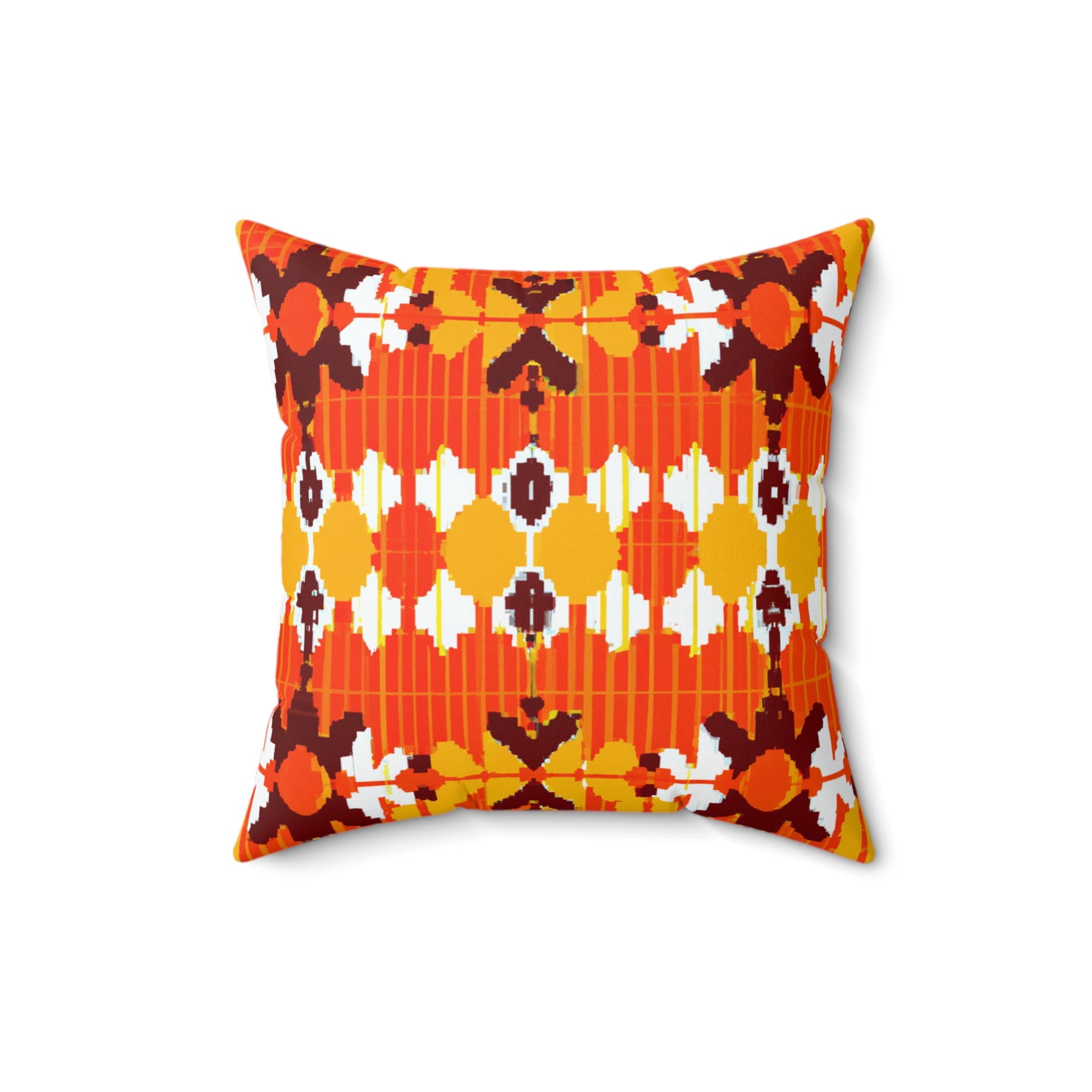 Vibrant Unity Geometric Throw Pillow-Afroadorn 