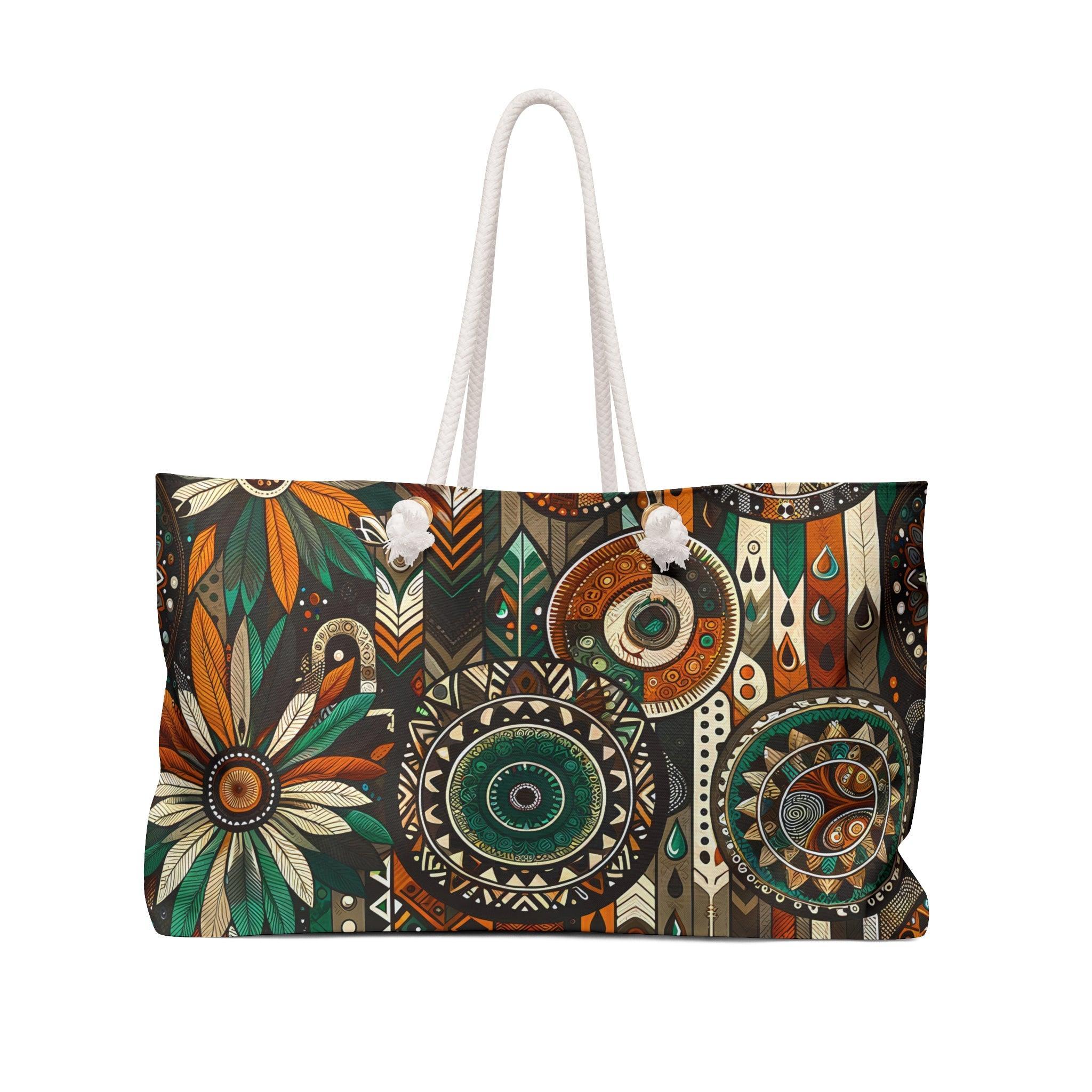 Retro Weekender Travel Tote Bag - 24 × 13-Afroadorn 