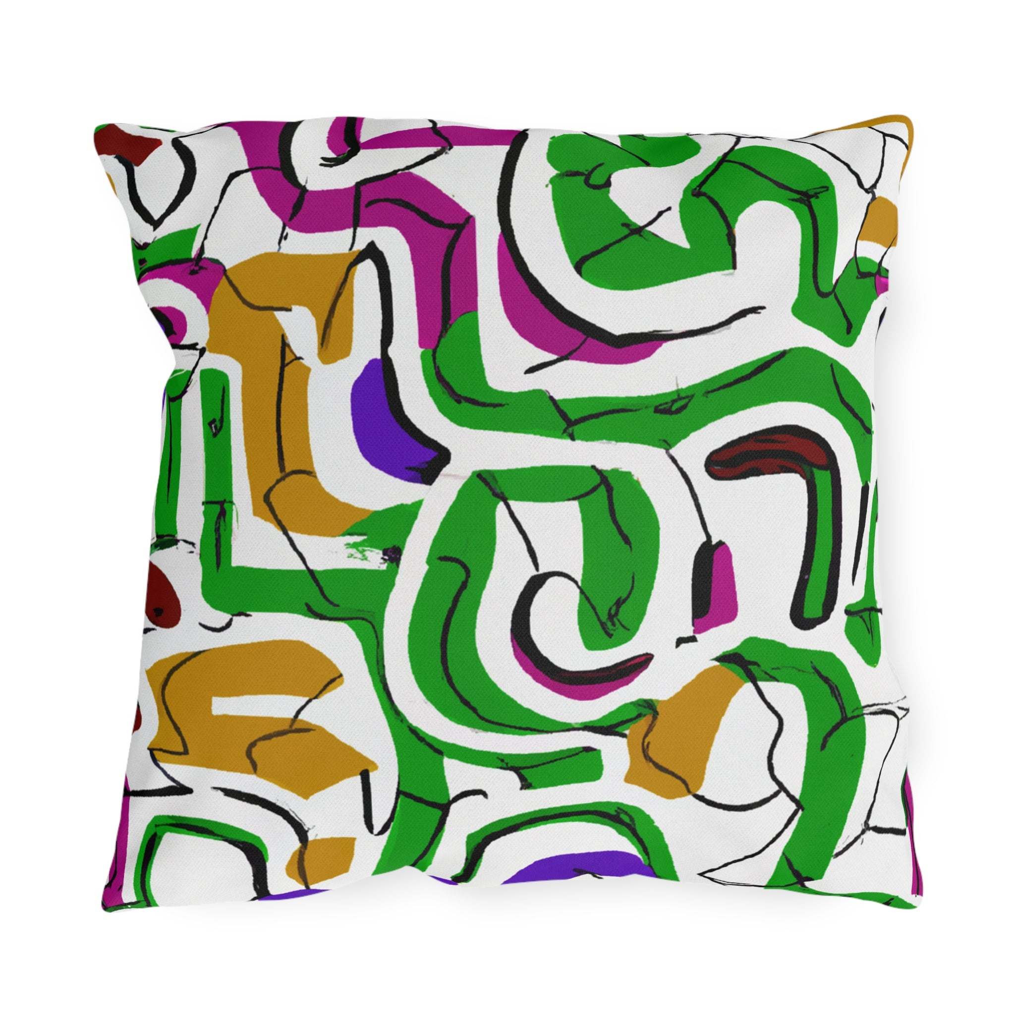 Unity in Colors Outdoor Throw Pillow-Afroadorn 