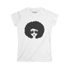 Bold Afro and Hearts Women's T-Shirt-Afroadorn 