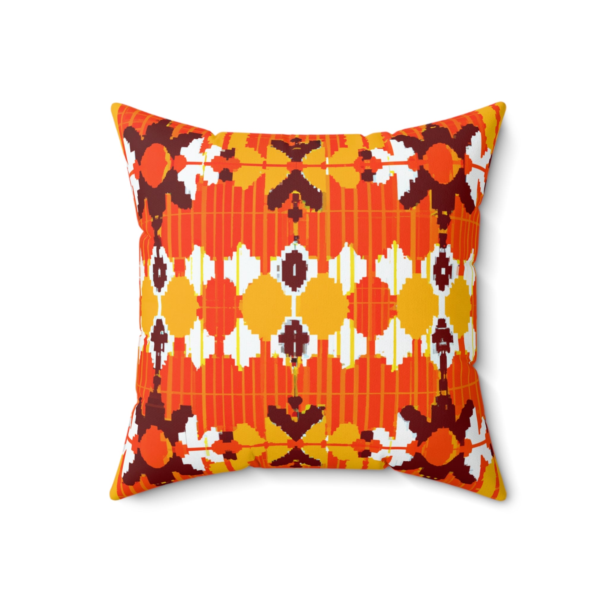 Vibrant Unity Geometric Throw Pillow-Afroadorn 