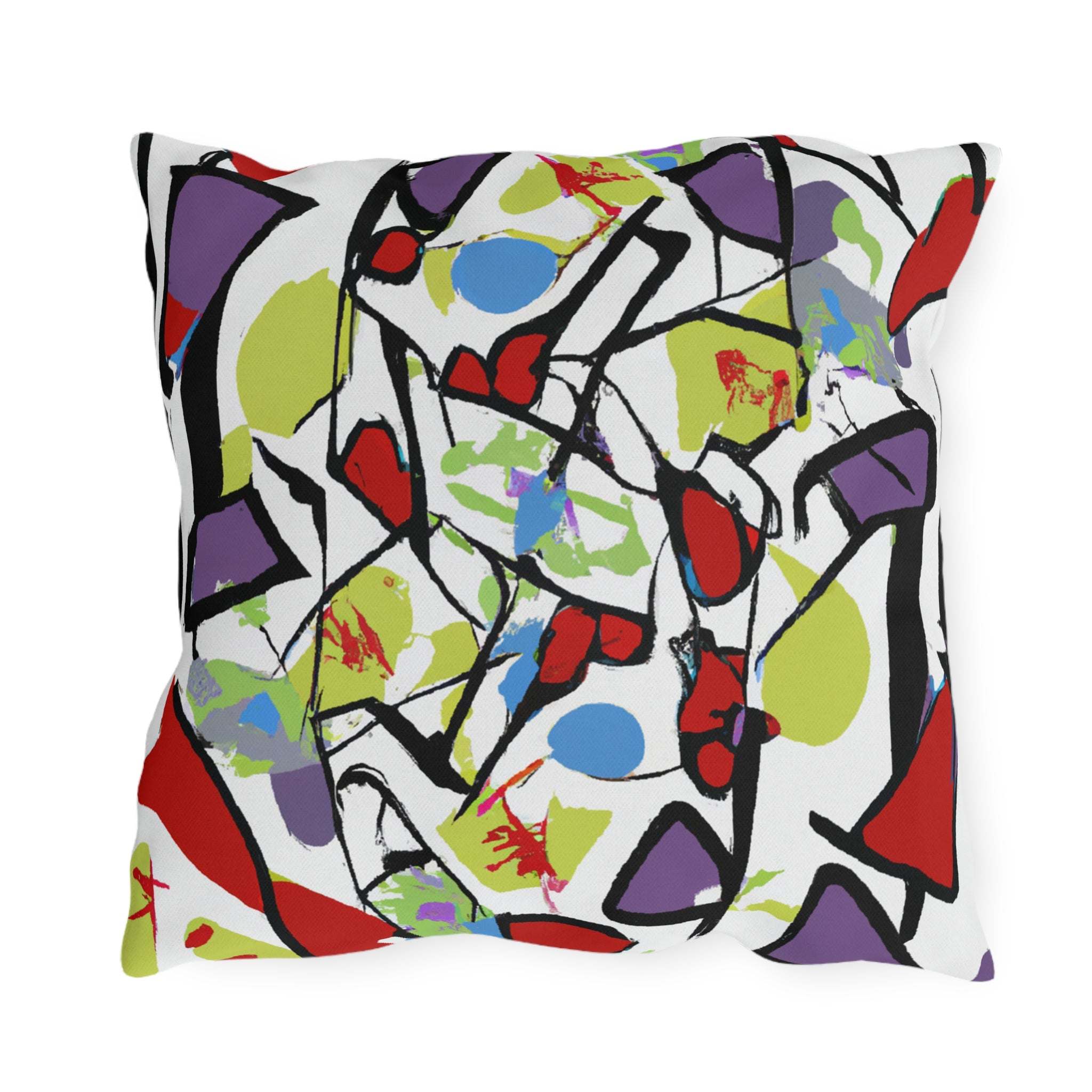 AfroSunset Geometric Oasis Outdoor Pillow-Afroadorn 