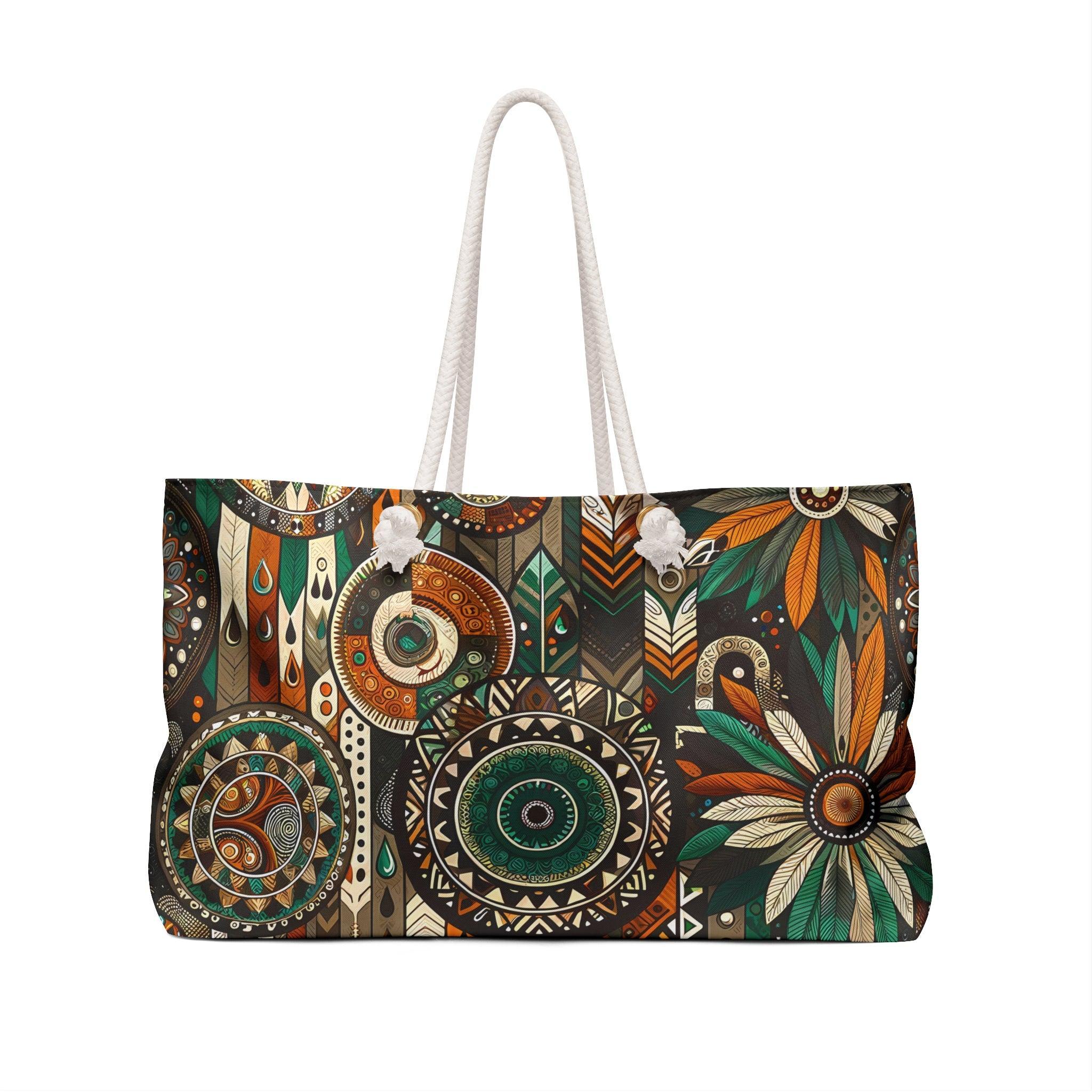 Retro Weekender Travel Tote Bag - 24 × 13-Afroadorn 