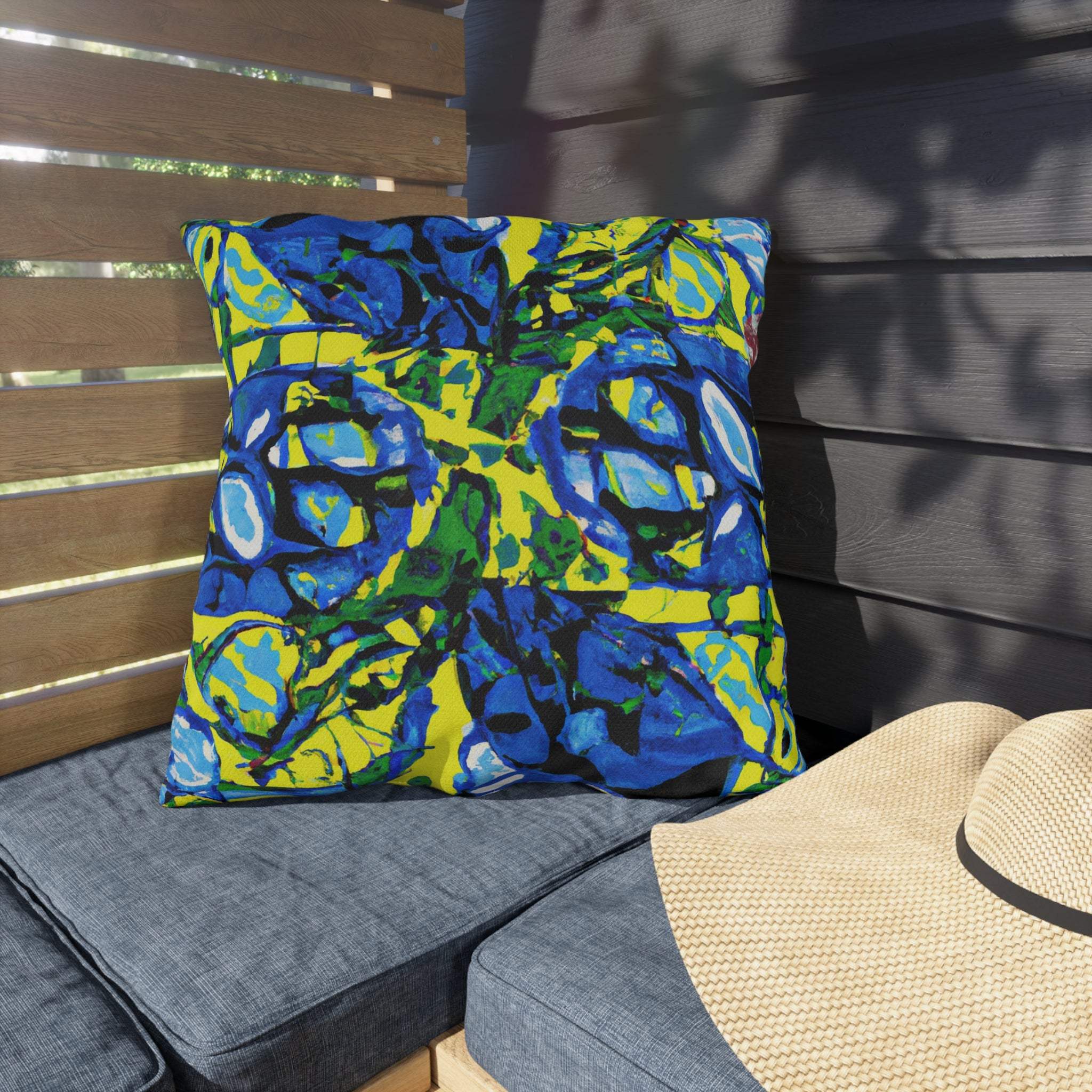 AfriCush Vibrance - African Art Inspired Outdoor Pillow-Afroadorn 