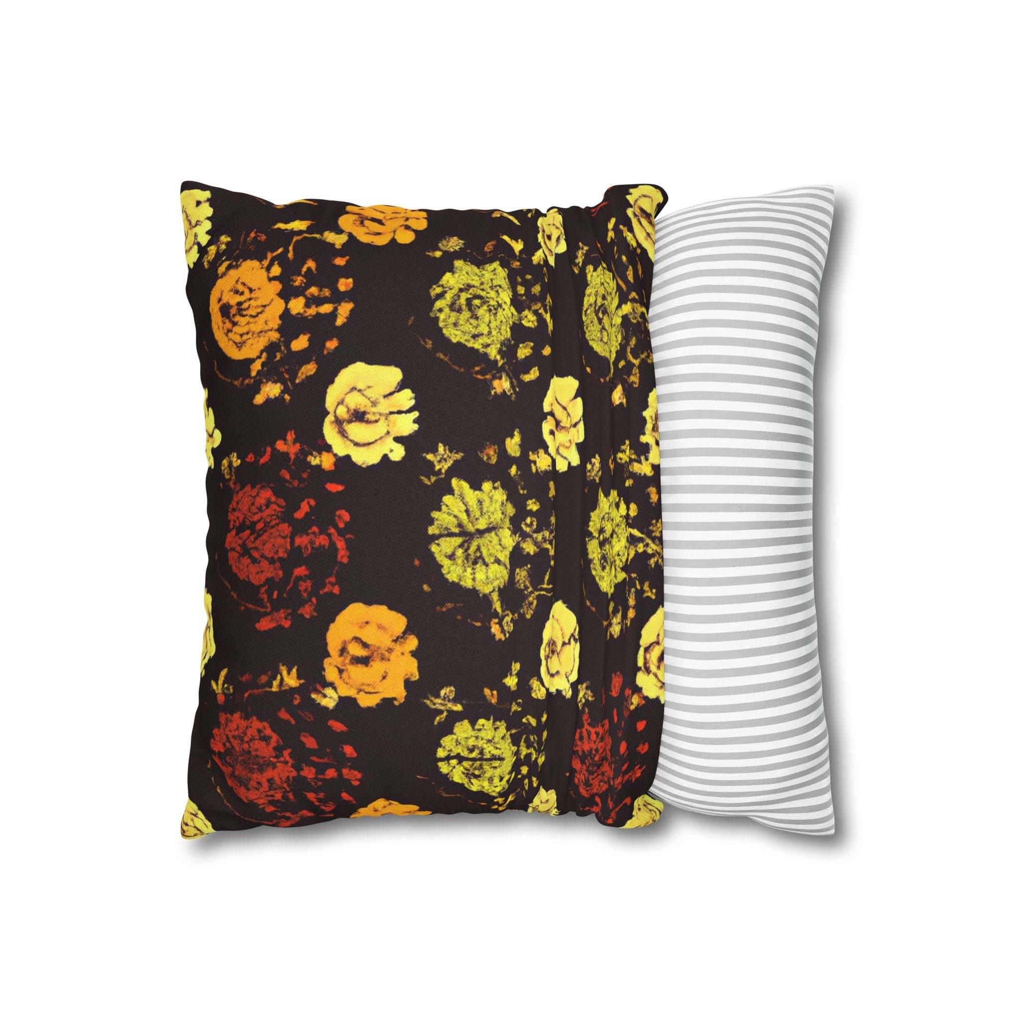 Radiant Bloom: Vibrant Asoke-Inspired Pillow Case-Afroadorn 