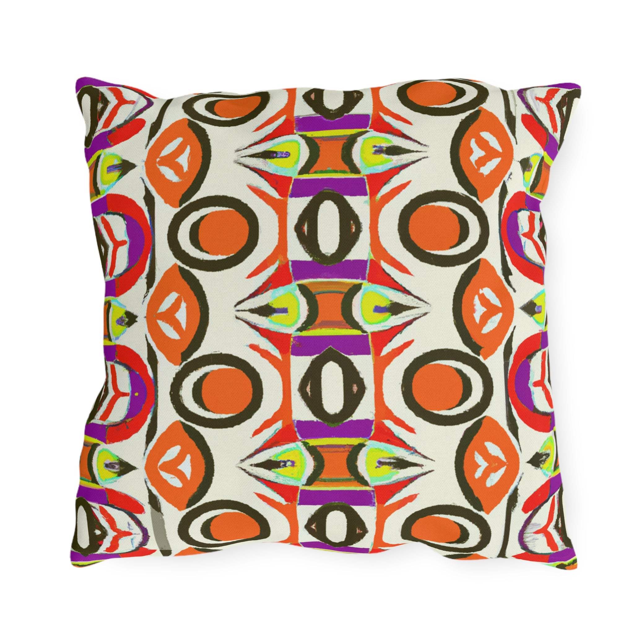 Zafari Oasis African Inspired Outdoor Throw Pillow-Afroadorn 