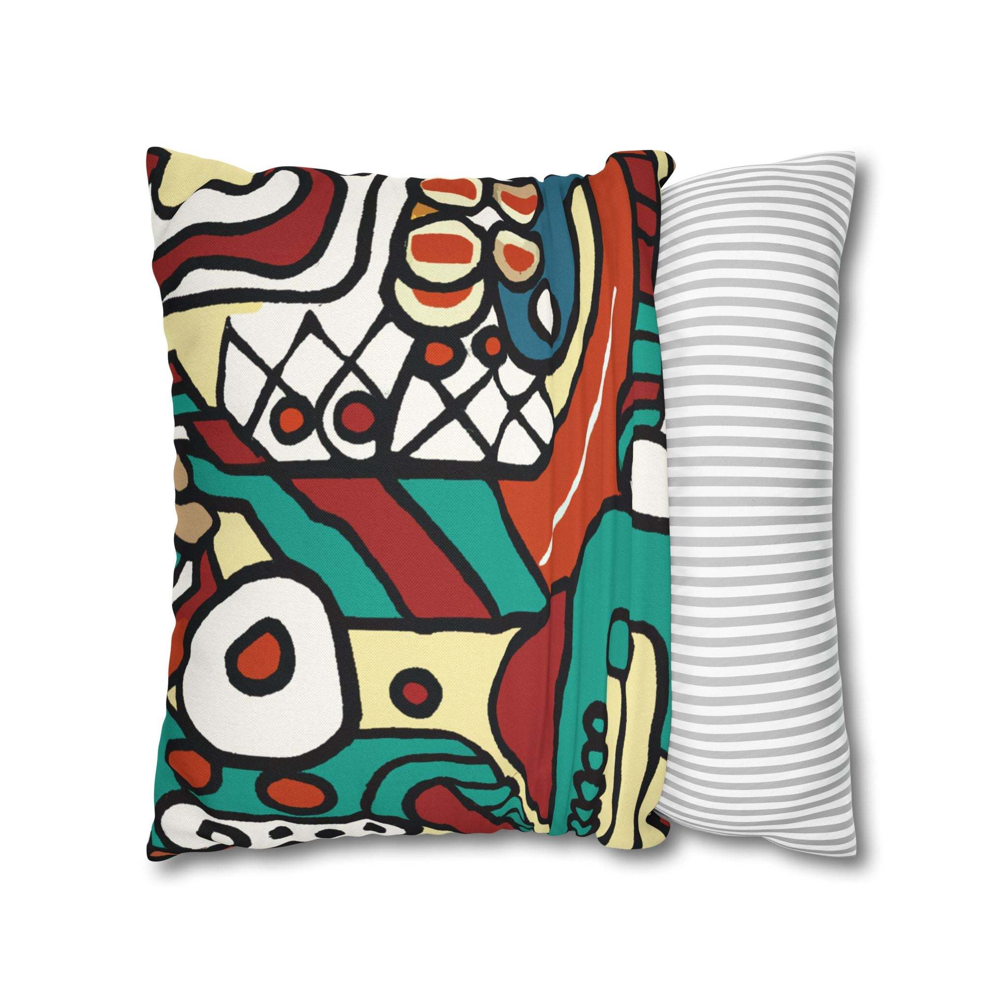 Pan-African Pride Geometric Pillow Case-Afroadorn 