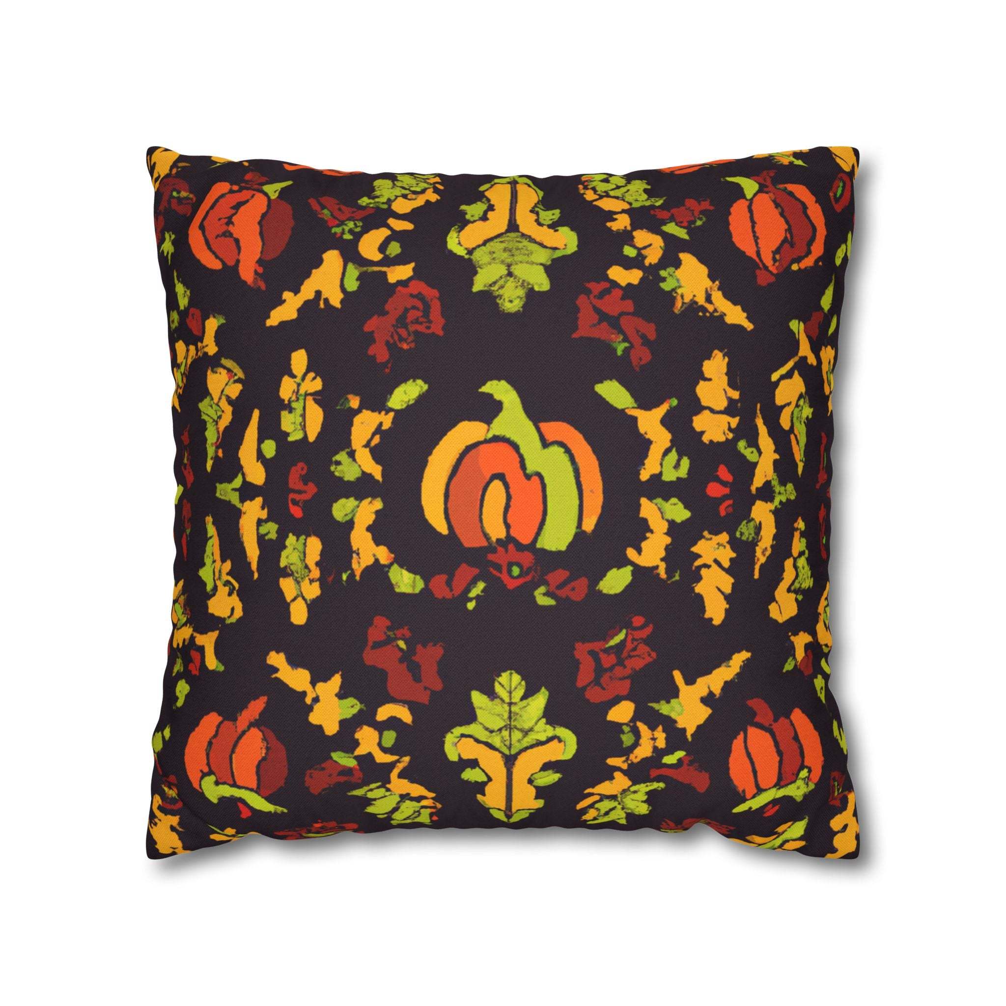 Vibrant Adinkra: Afrocentric Throw Pillow Case-Afroadorn 