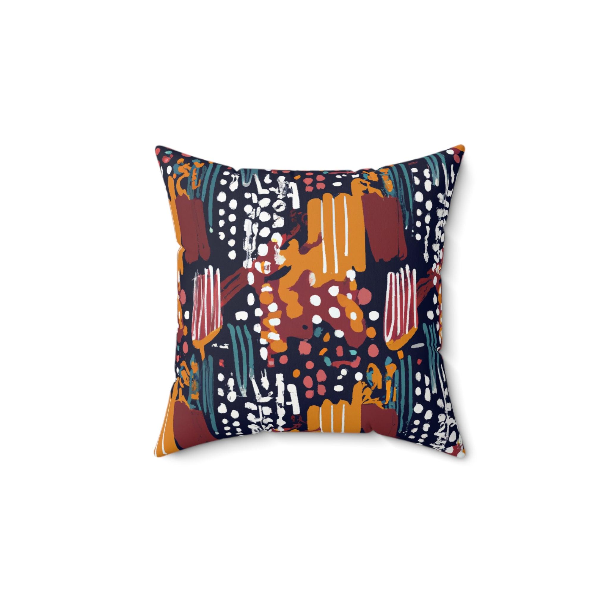 Earthy Vibes African Heritage Throw Pillow-Afroadorn 