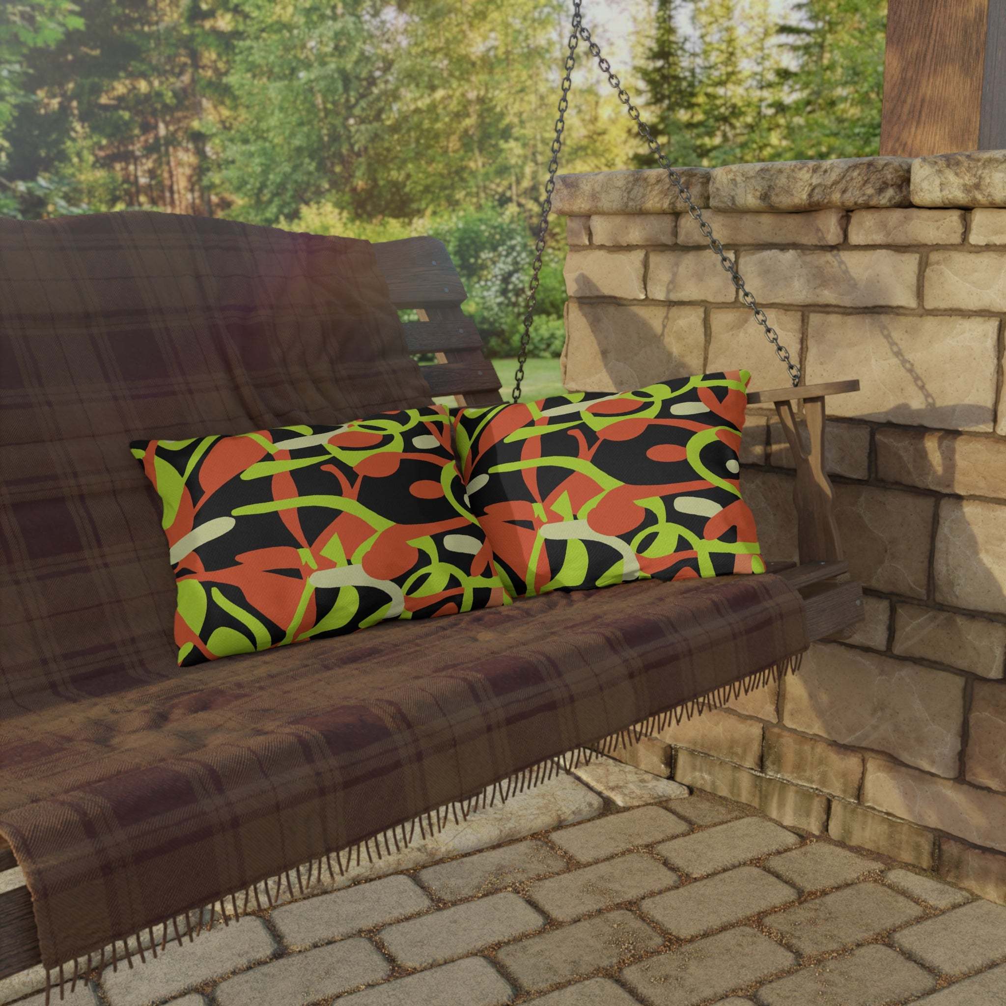 Afrikushion Oasis – Vibrant African-Inspired Outdoor Pillow-Afroadorn 