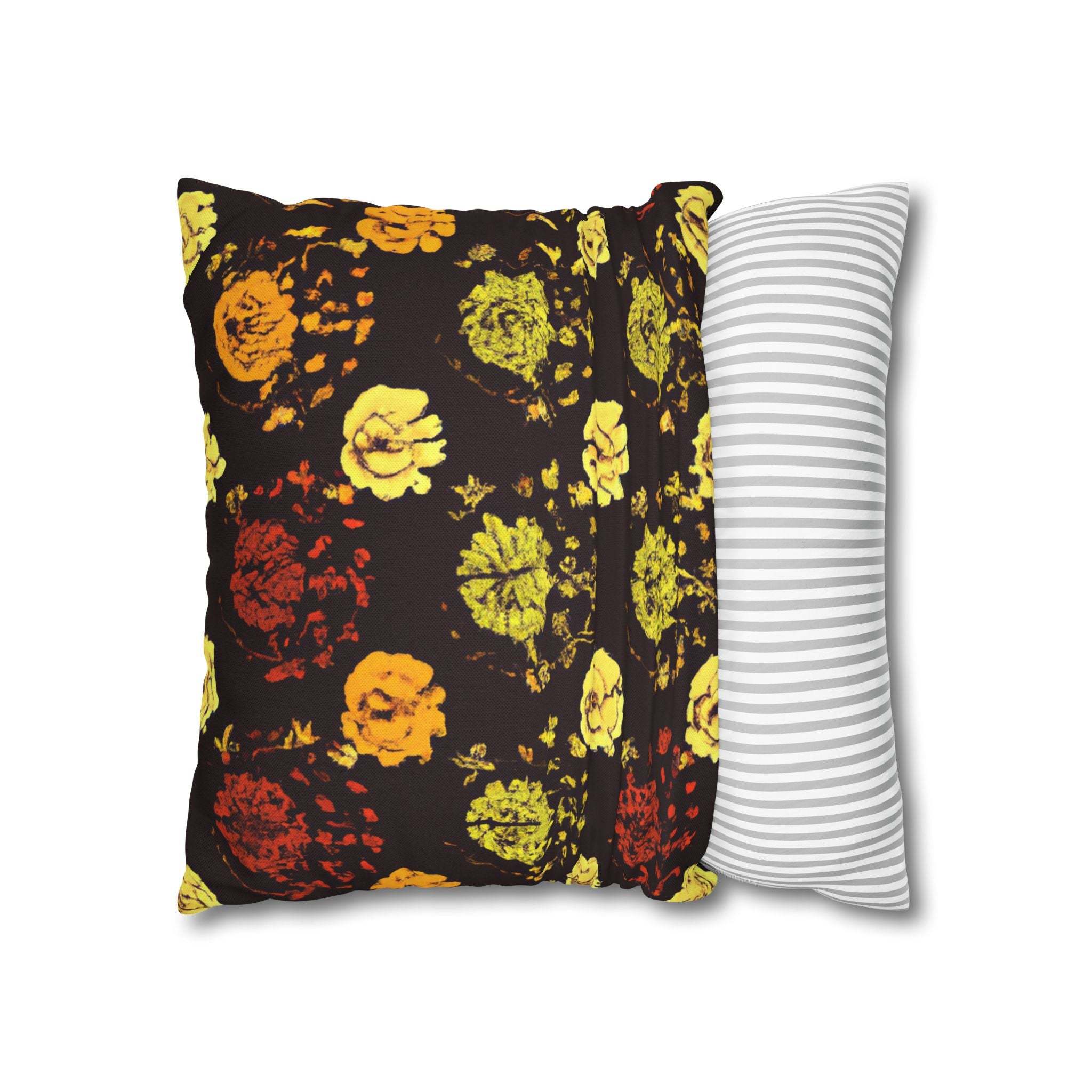 Radiant Bloom: Vibrant Asoke-Inspired Pillow Case-Afroadorn 