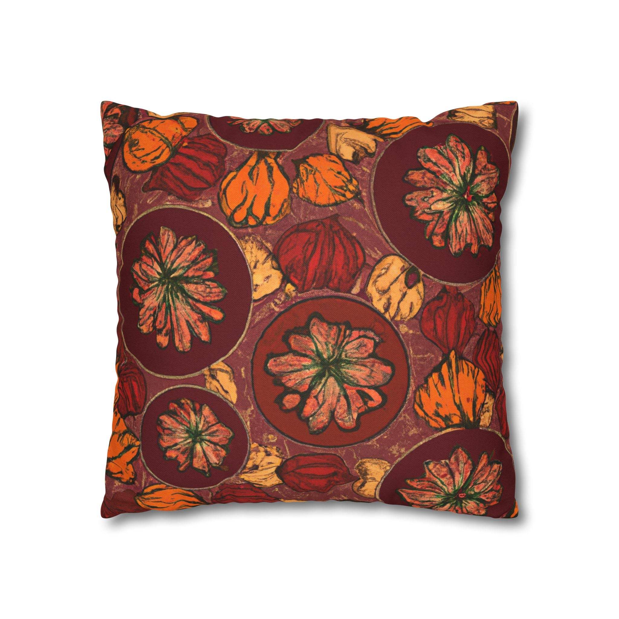 Earthy Vibes African Print Throw Pillow Case-Afroadorn 