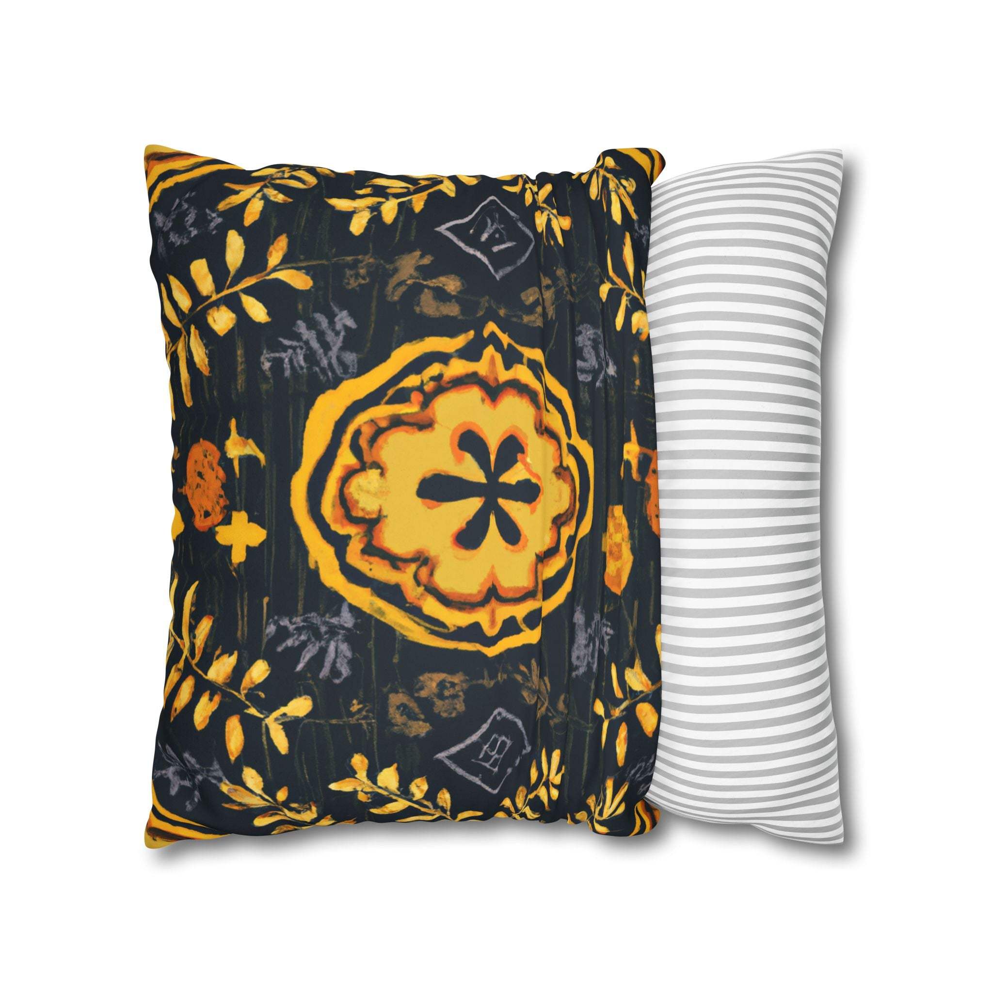 Sunbeam Roots: Tribal Print Suede Pillow Case-Afroadorn 