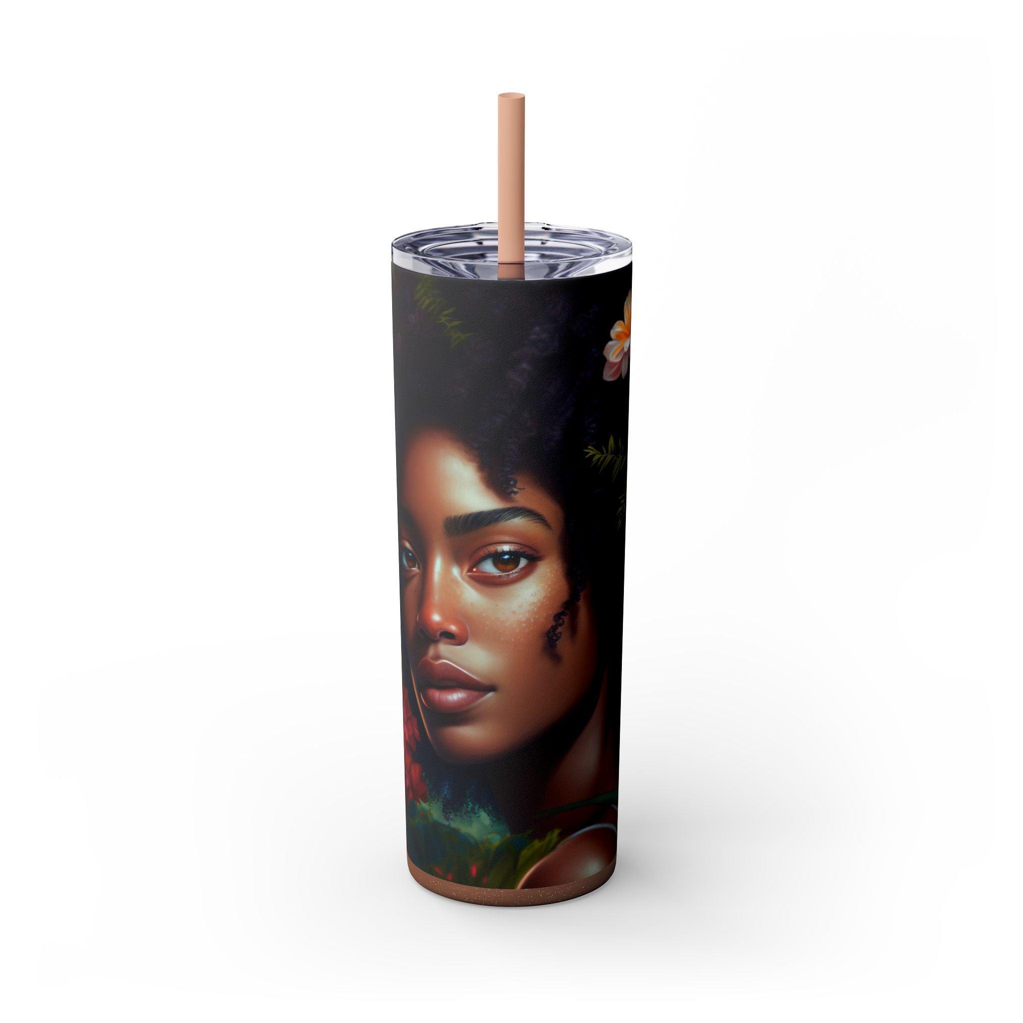 African Essence 20oz Skinny Tumbler-Afroadorn 