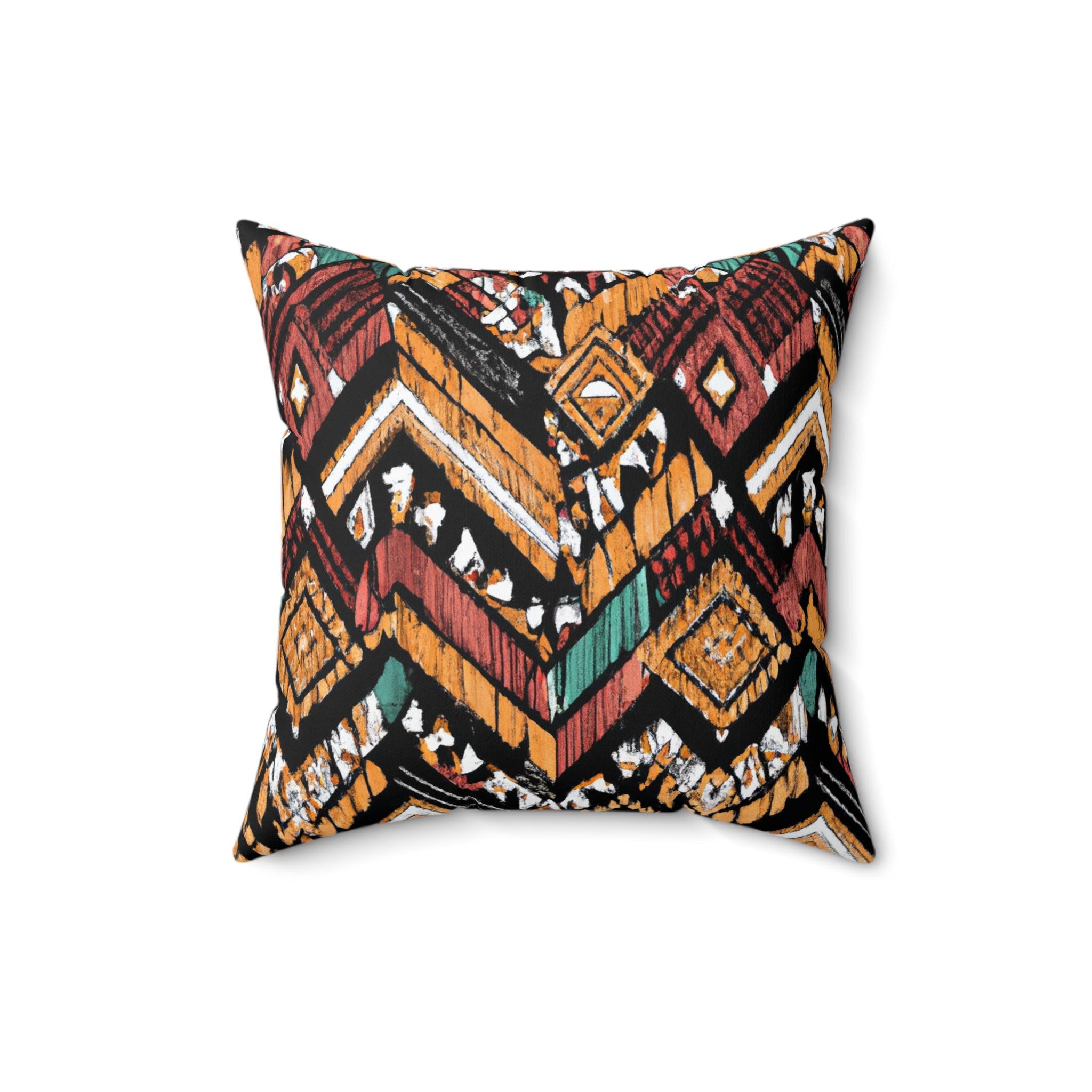 African Essence Earthy Tones Throw Pillow-Afroadorn 