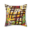 Vibrant Afro Roots Throw Pillow-Afroadorn 