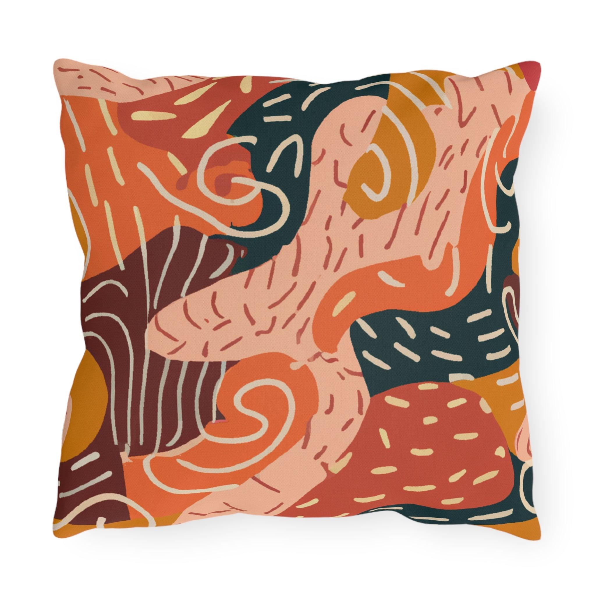 AfroEarth Outdoor Throw Pillow-Afroadorn 