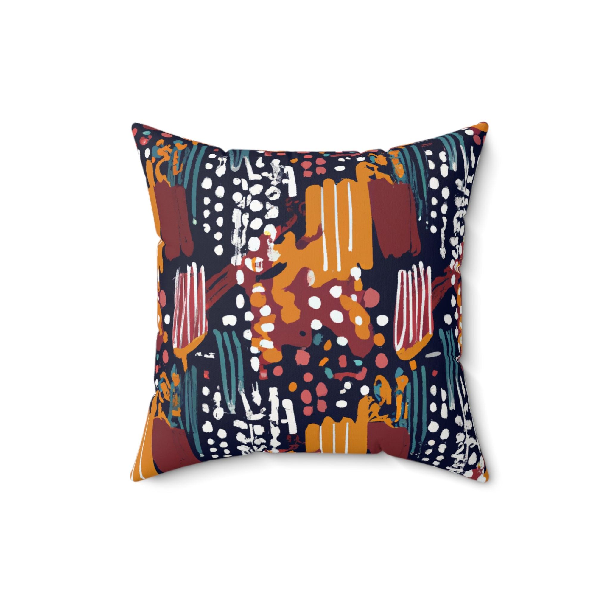 Earthy Vibes African Heritage Throw Pillow-Afroadorn 