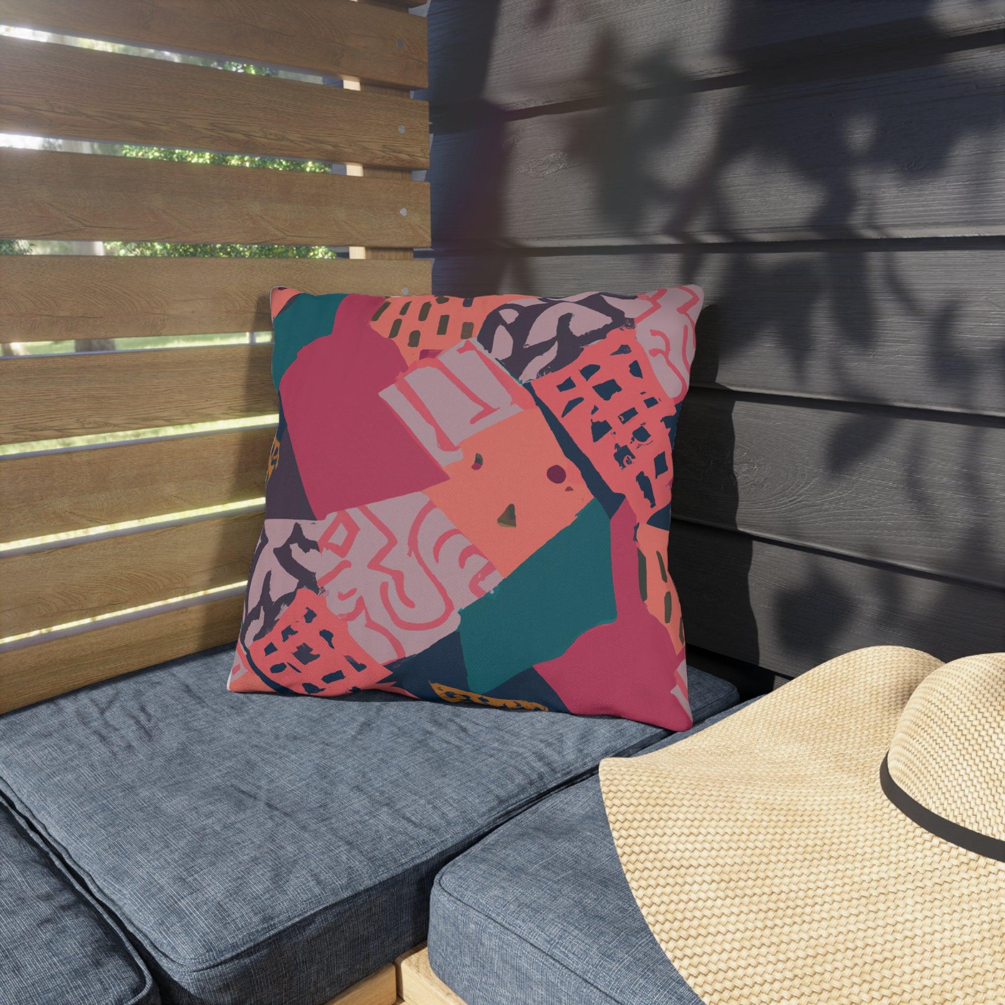 Kikarusho- African Inspired Outdoor Accent Pillow-Afroadorn 