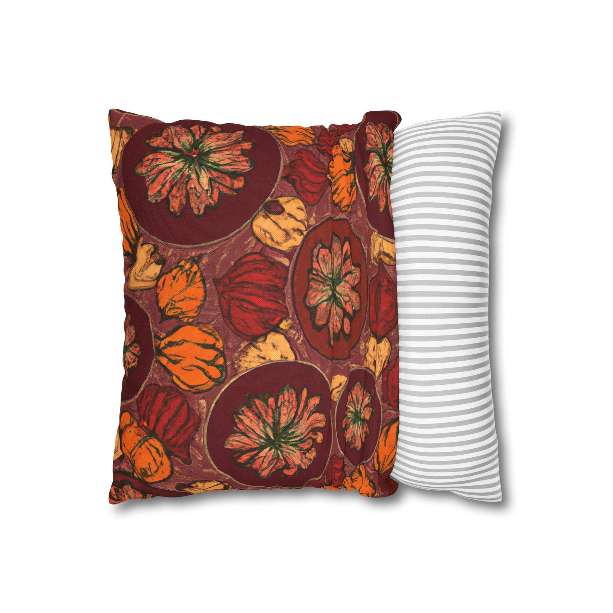 Earthy Vibes African Print Throw Pillow Case-Afroadorn 