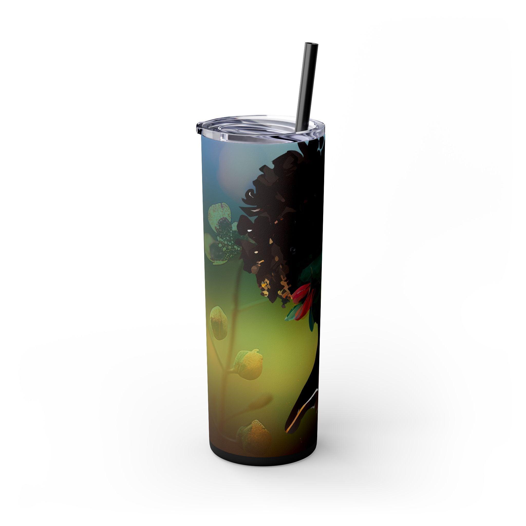 African Roots 20oz Skinny Tumbler-Afroadorn 