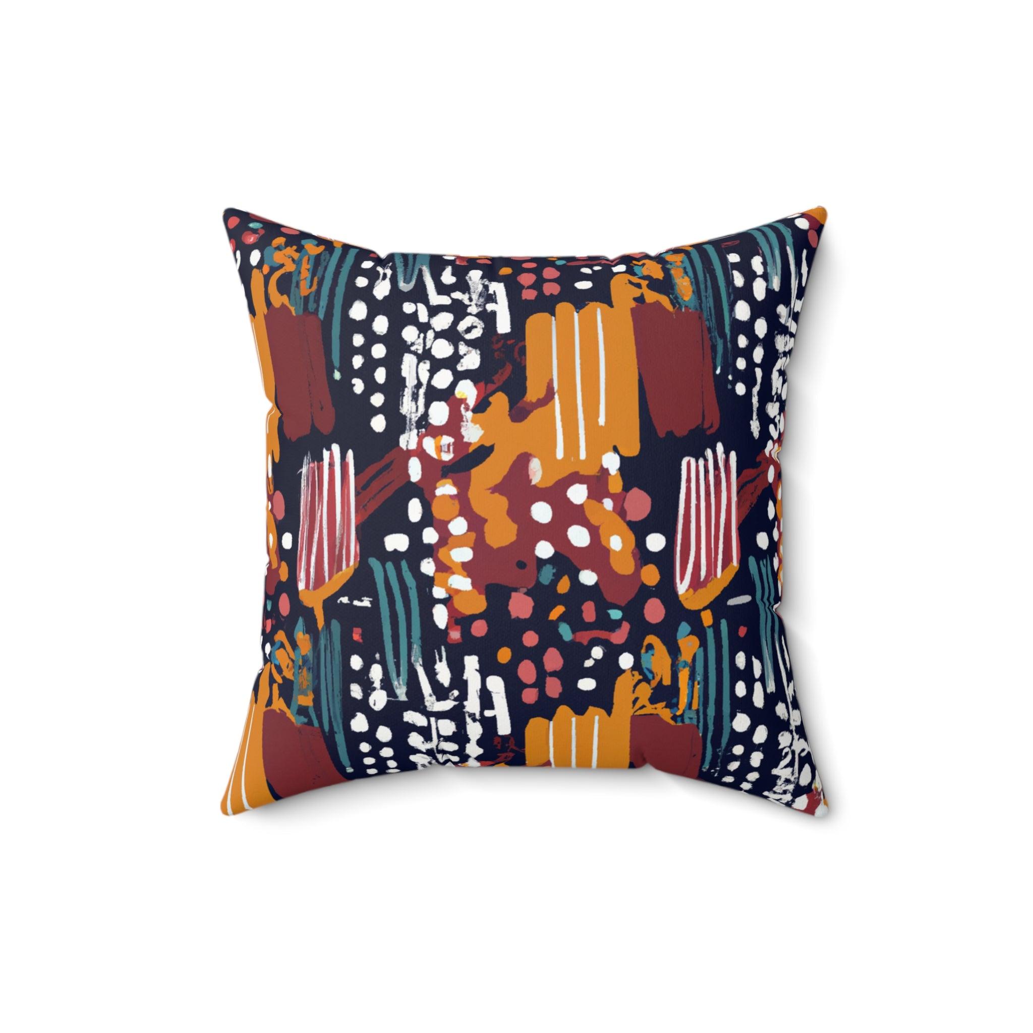 Earthy Vibes African Heritage Throw Pillow-Afroadorn 