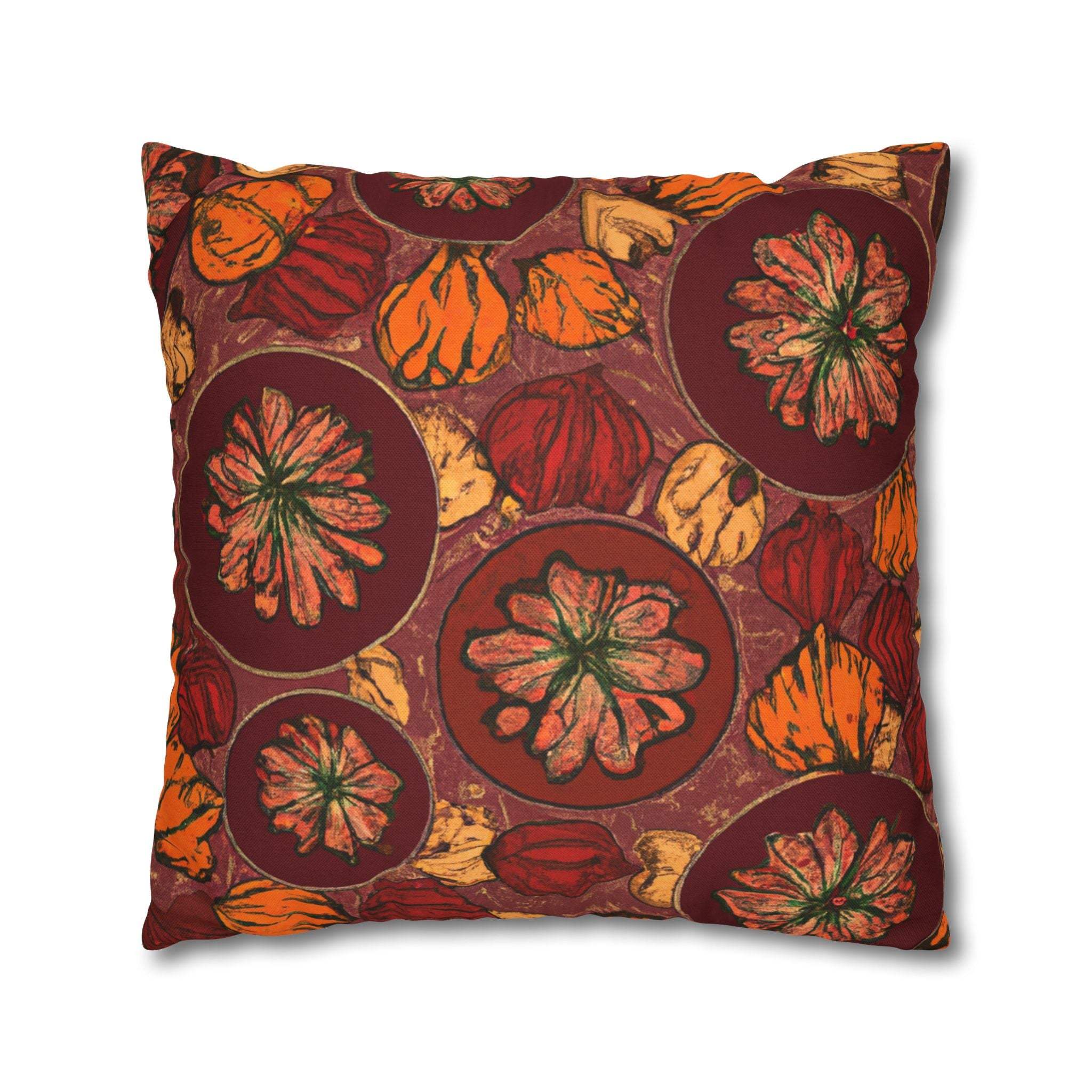 Earthy Vibes African Print Throw Pillow Case-Afroadorn 