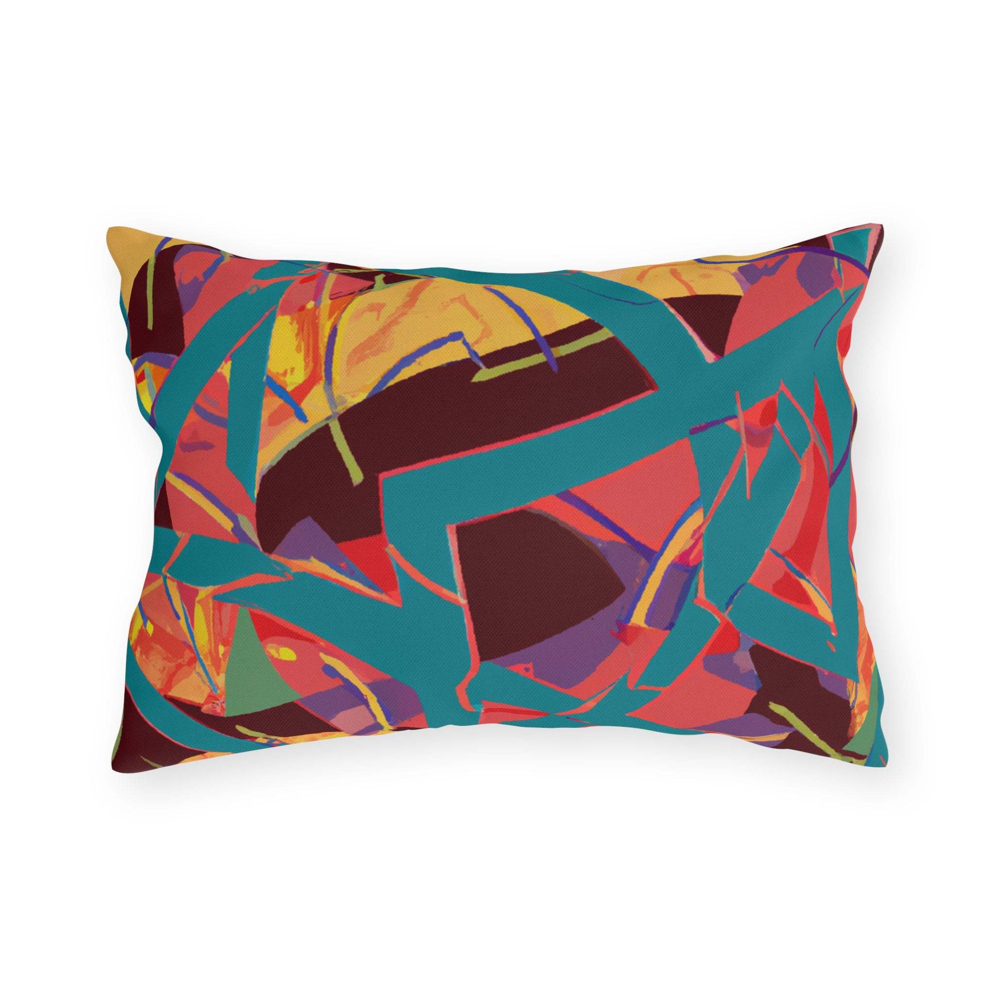 Vibrant Heritage Outdoor Throw Pillow-Afroadorn 