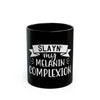 Melanin Pride Black Coffee Mug-Afroadorn 