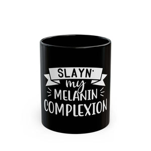 Melanin Pride Black Coffee Mug-Afroadorn 