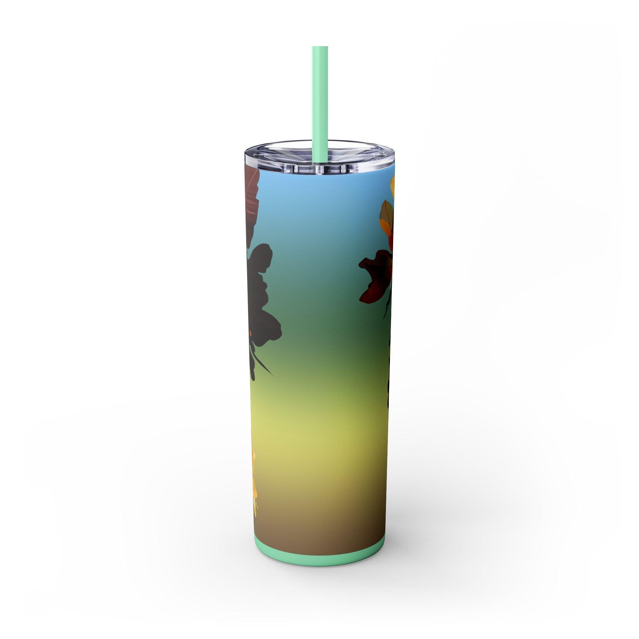 Sunflower Queen 20oz Skinny Tumbler-Afroadorn 