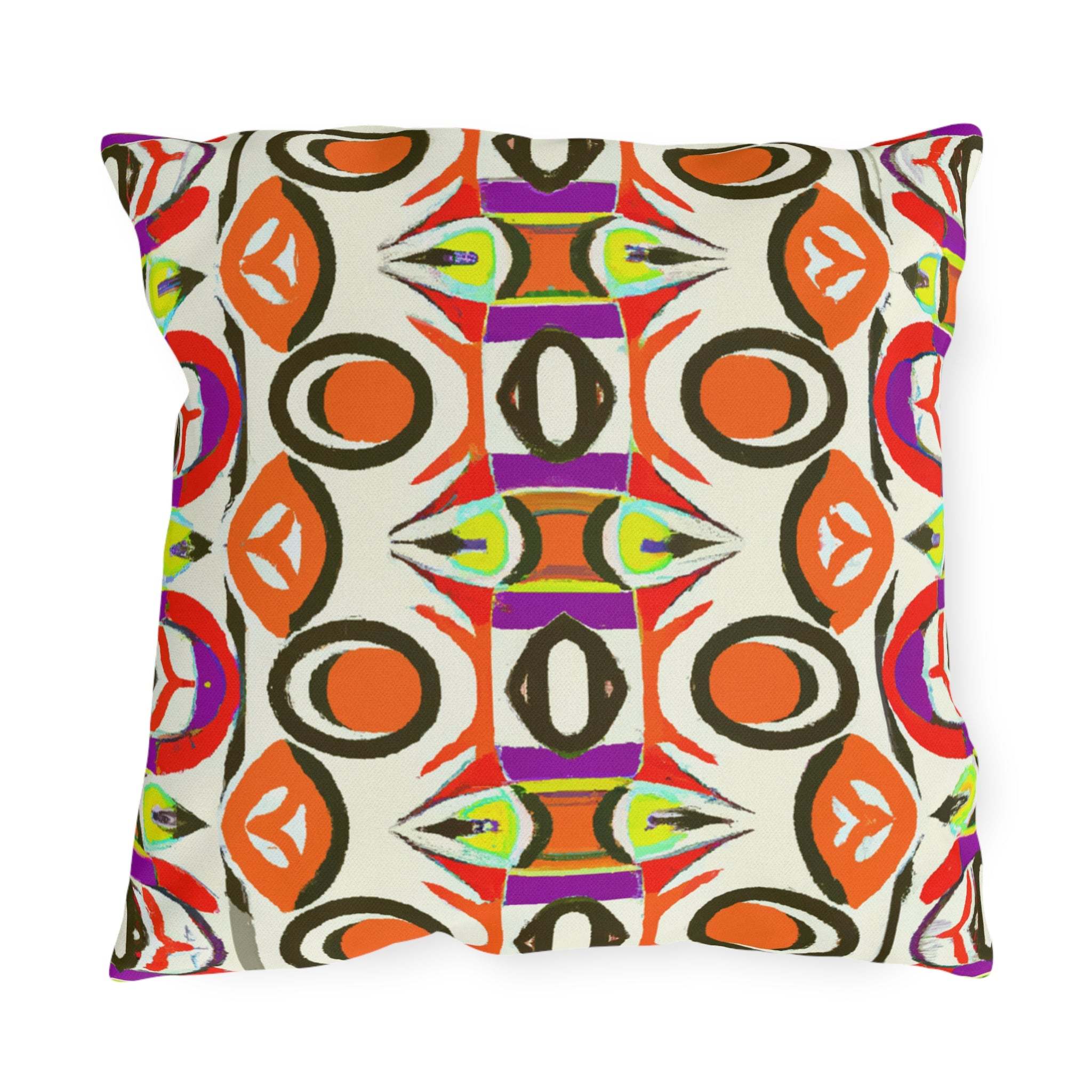 Zafari Oasis African Inspired Outdoor Throw Pillow-Afroadorn 