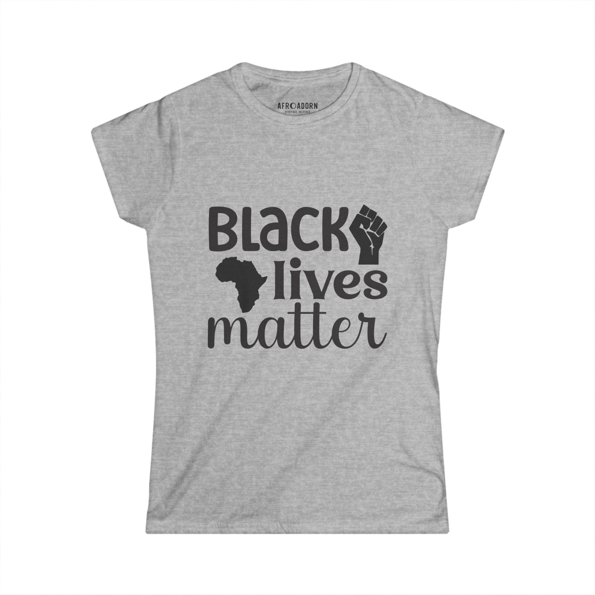 Black Lives Matter Women's T-Shirt-Afroadorn 